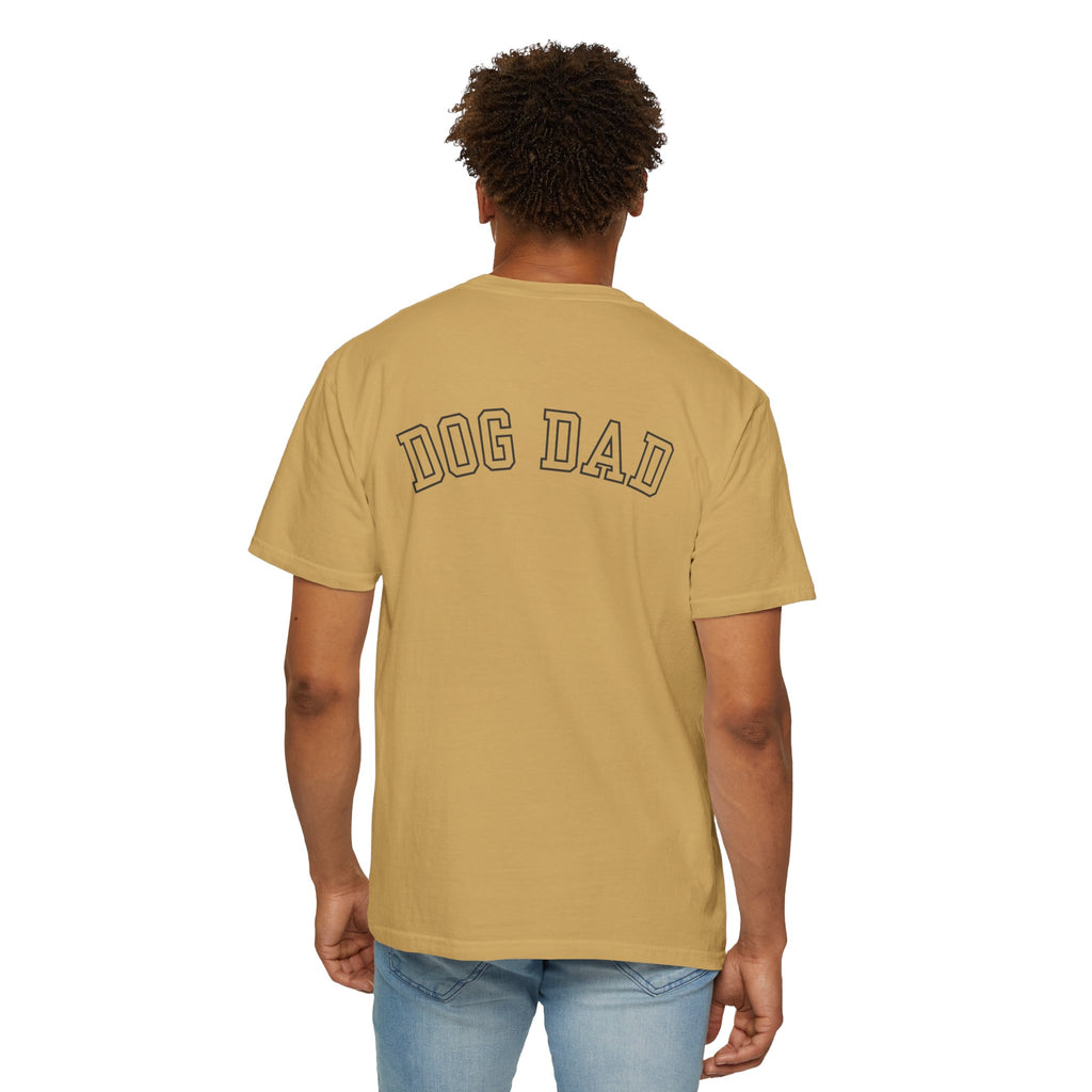Leafen DOG DAD Unisex Garment-Dyed T-shirt, Casual Wear, Summer Vibe, Gift for Friends, Relaxed Everyday Style