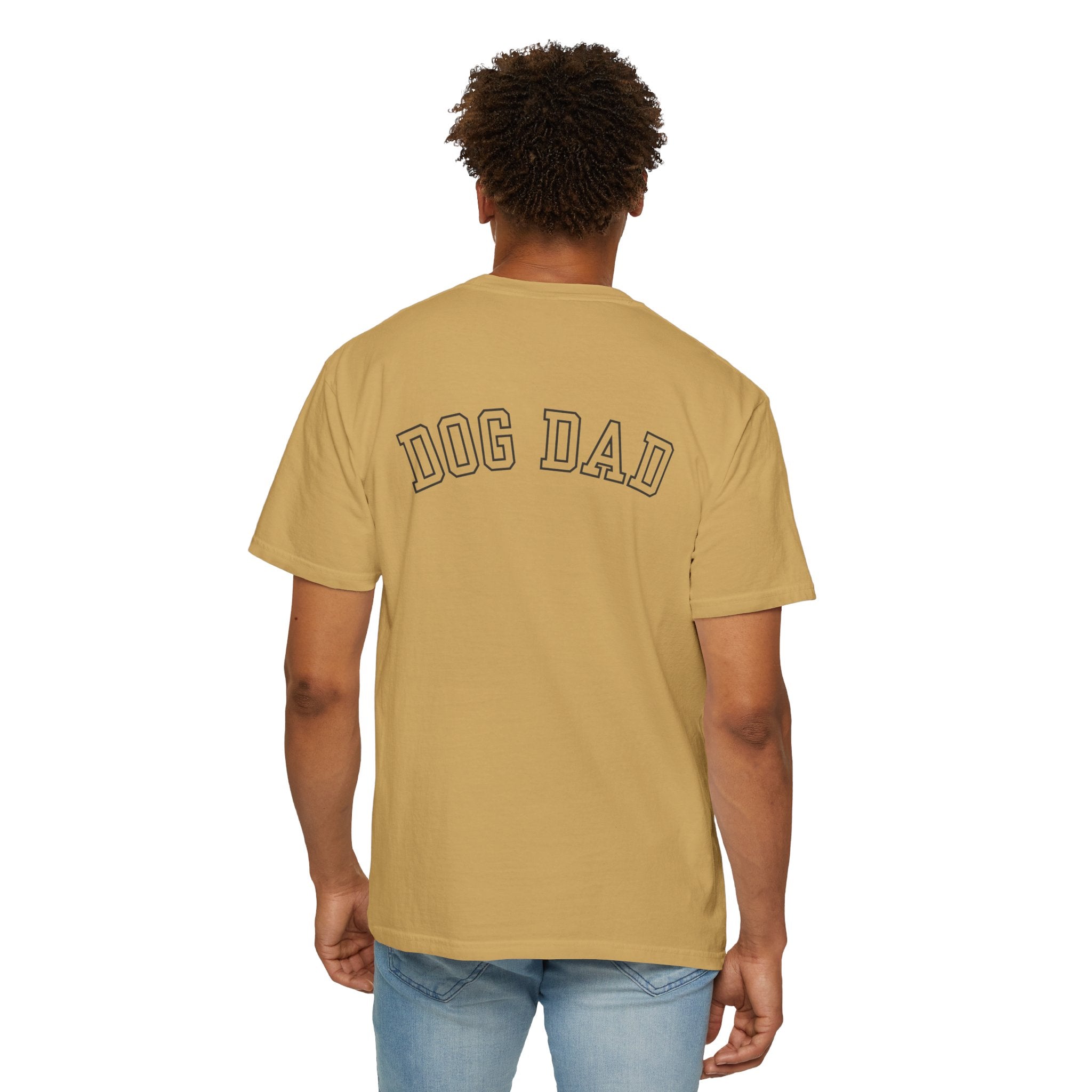 Leafen DOG DAD Unisex Garment-Dyed T-shirt, Casual Wear, Summer Vibe, Gift for Friends, Relaxed Everyday Style