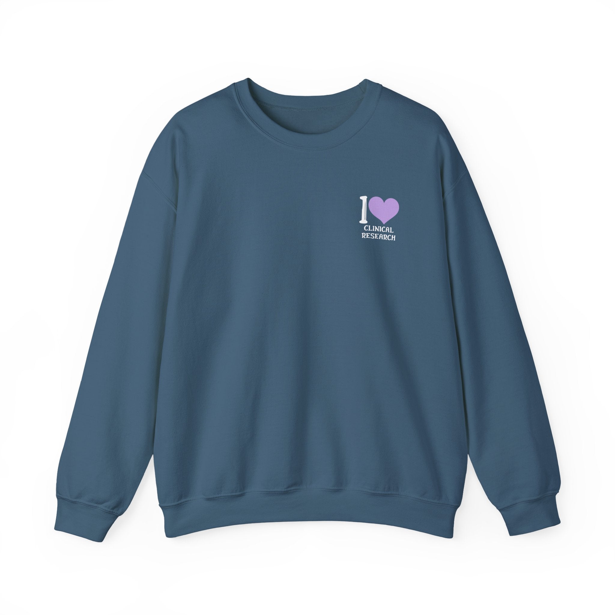 Leafen I Love Research Sweatshirt, Cozy Crewneck, Unisex Gift, Perfect for Researchers, Science Lovers, Casual Wear