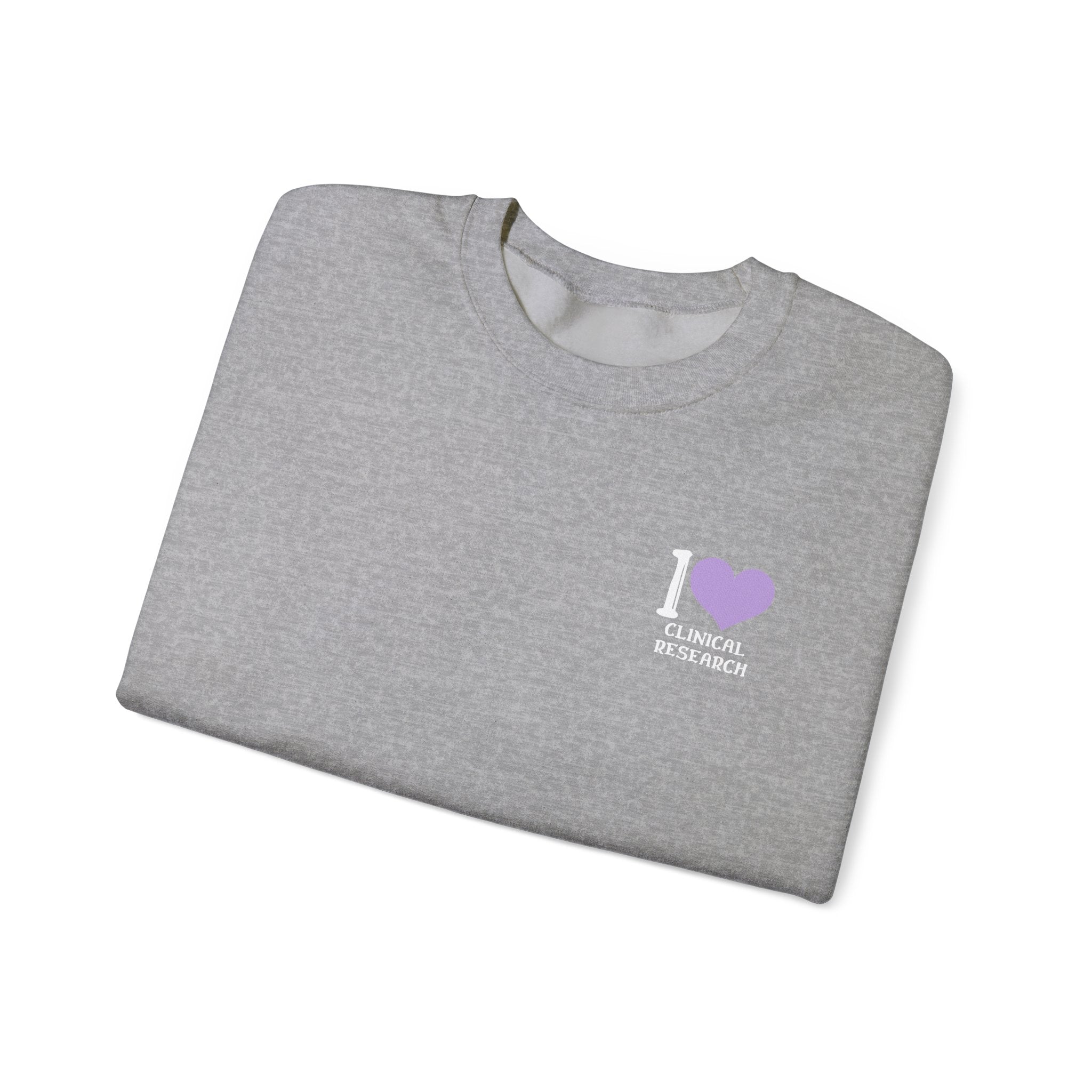 Leafen I Love Research Sweatshirt, Cozy Crewneck, Unisex Gift, Perfect for Researchers, Science Lovers, Casual Wear