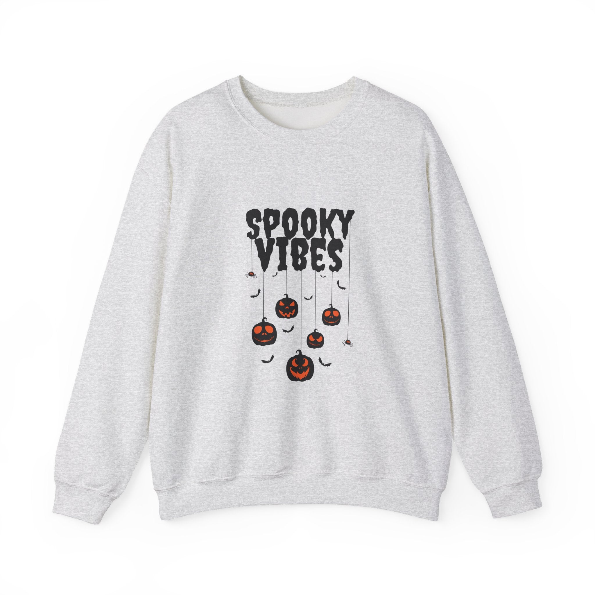 Leafen Spooky Vibes Unisex Garment-Dyed T-Shirt – 100% Ring-Spun Cotton, Soft Relaxed Fit Crewneck Tee for Men & Women