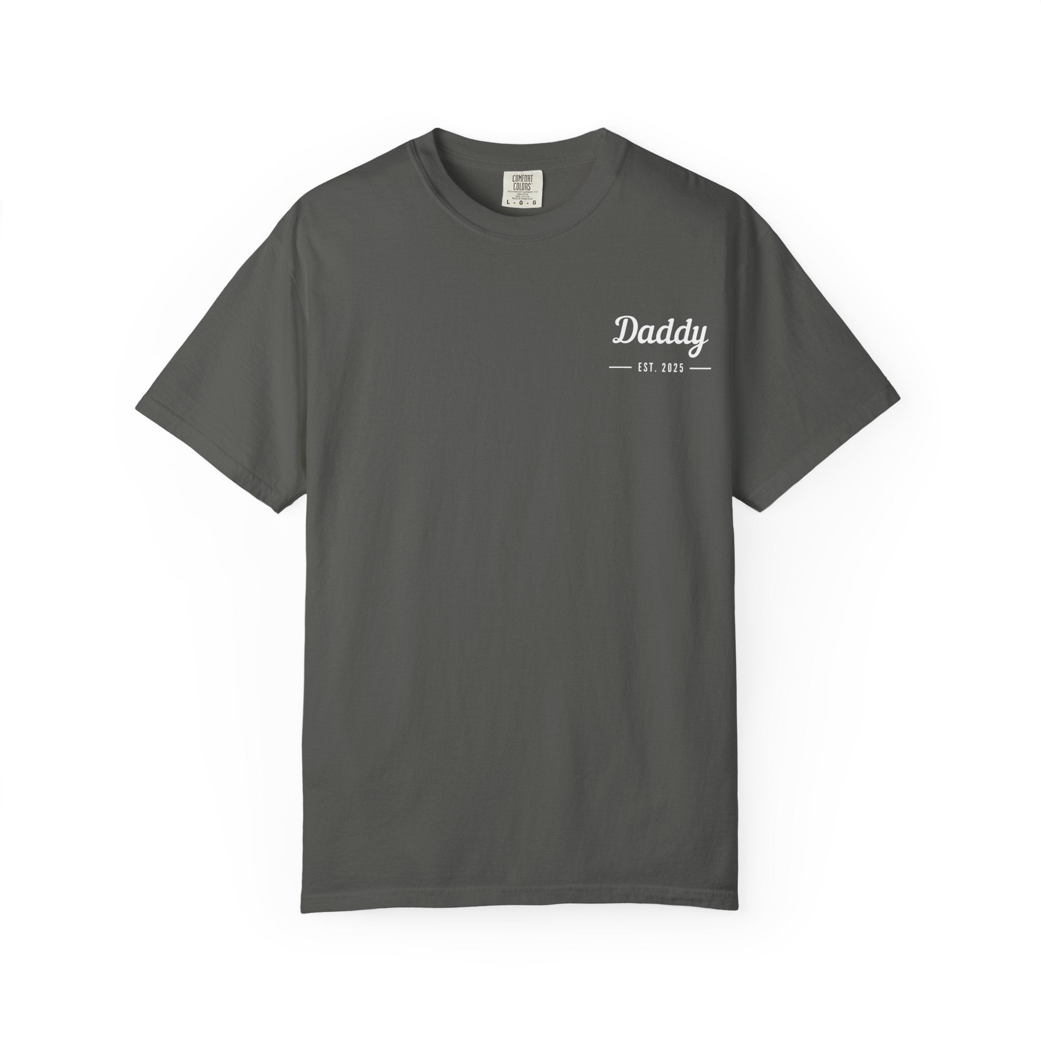 Leafen Daddy Est Unisex Garment-Dyed T-shirt, Casual Wear, Summer Vibe, Gift for Friends, Relaxed Everyday Style