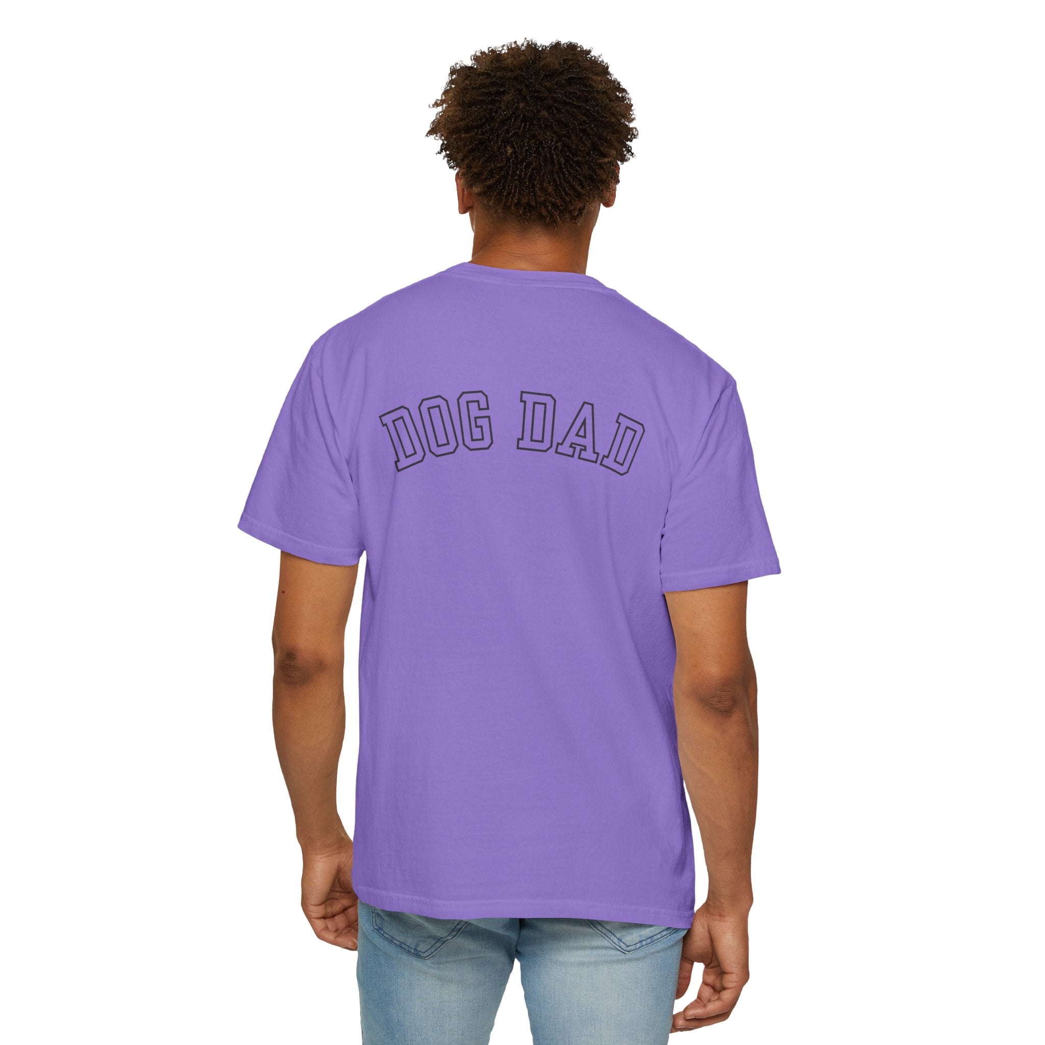 Leafen DOG DAD Unisex Garment-Dyed T-shirt, Casual Wear, Summer Vibe, Gift for Friends, Relaxed Everyday Style