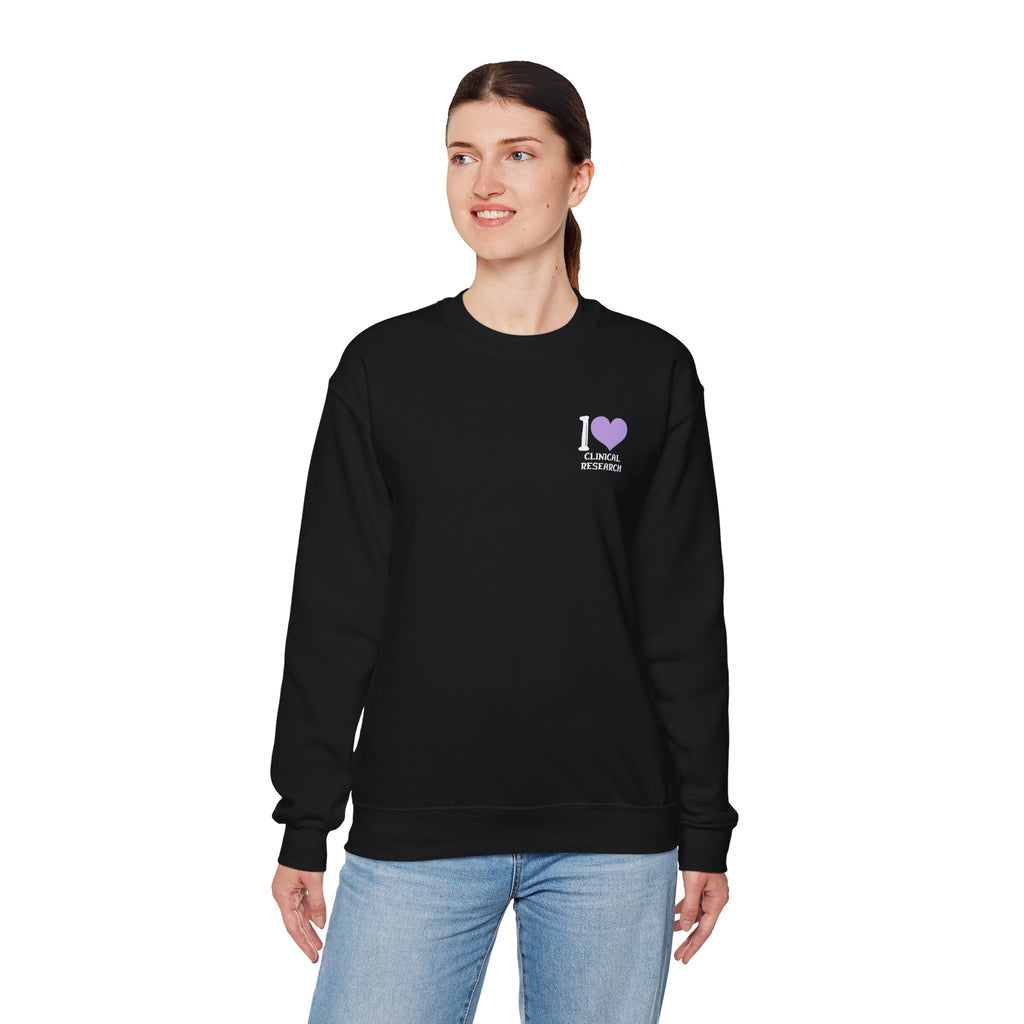 Leafen I Love Research Sweatshirt, Cozy Crewneck, Unisex Gift, Perfect for Researchers, Science Lovers, Casual Wear