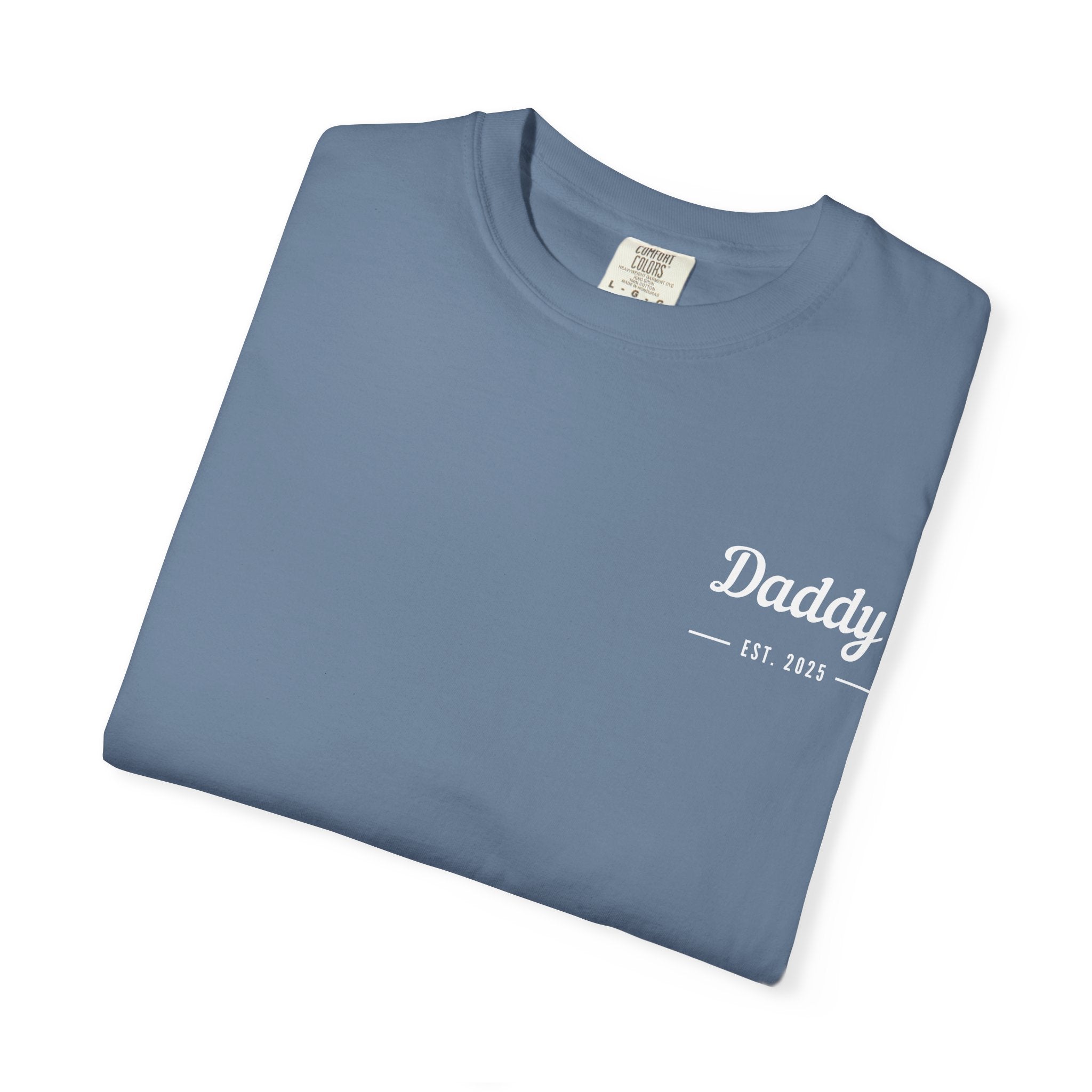 Leafen Daddy Est Unisex Garment-Dyed T-shirt, Casual Wear, Summer Vibe, Gift for Friends, Relaxed Everyday Style