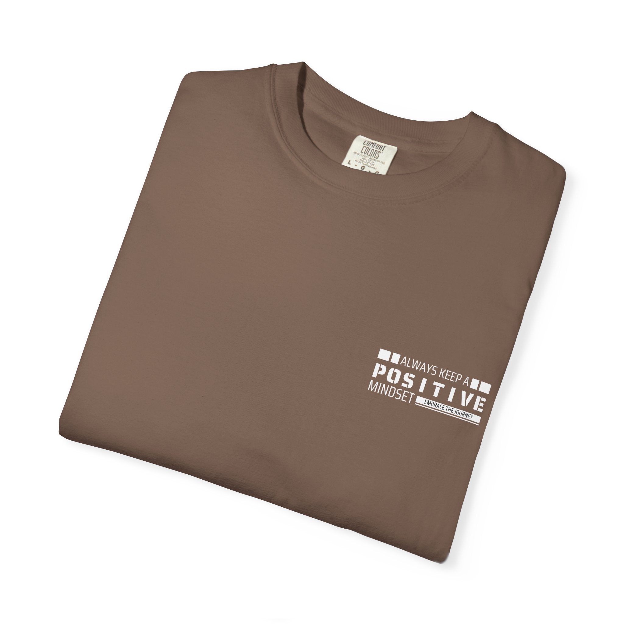 Leafen Positive Vibe Unisex Garment-Dyed T-shirt, Casual Wear, Summer Vibe, Gift for Friends, Relaxed Everyday Style