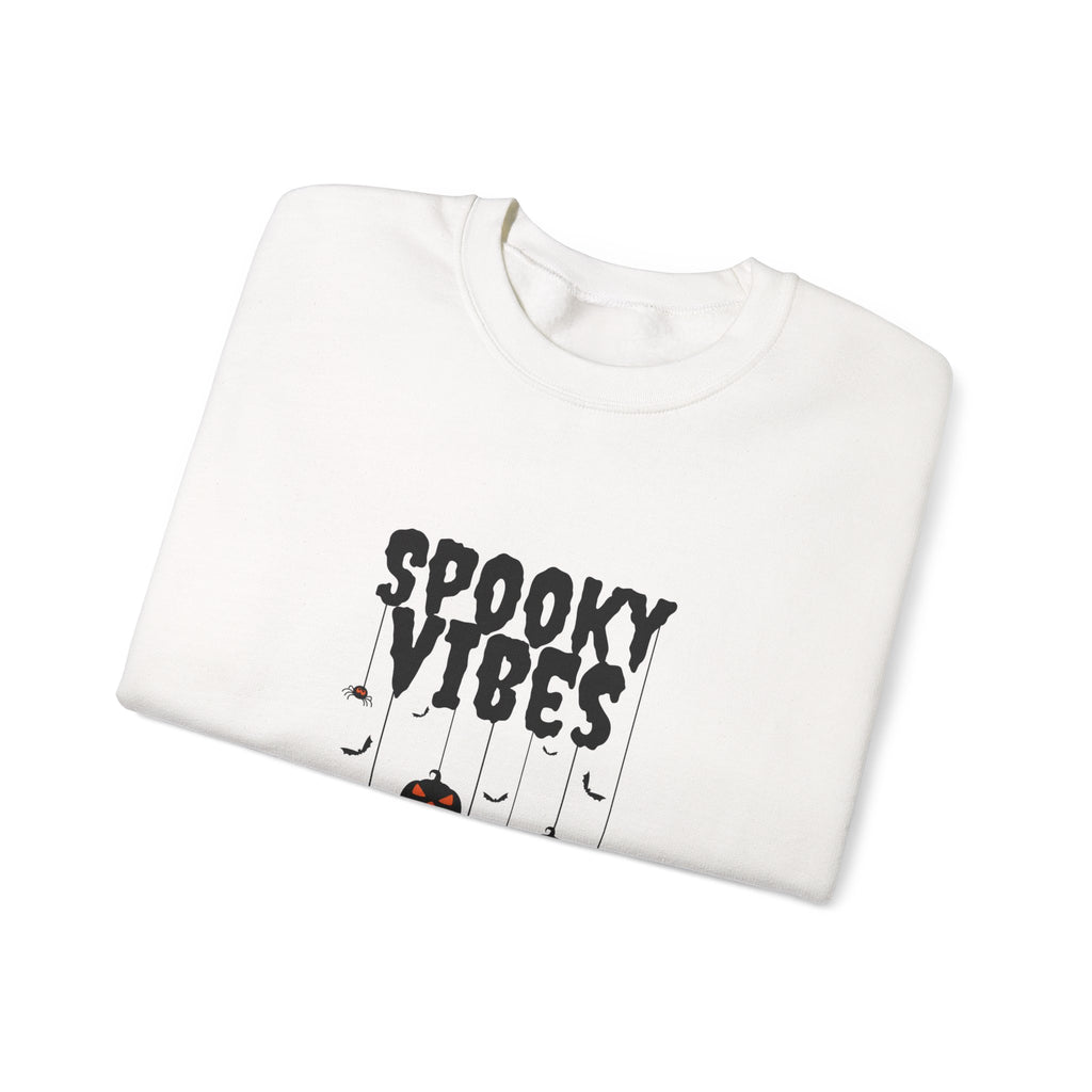 Leafen Spooky Vibes Unisex Garment-Dyed T-Shirt – 100% Ring-Spun Cotton, Soft Relaxed Fit Crewneck Tee for Men & Women