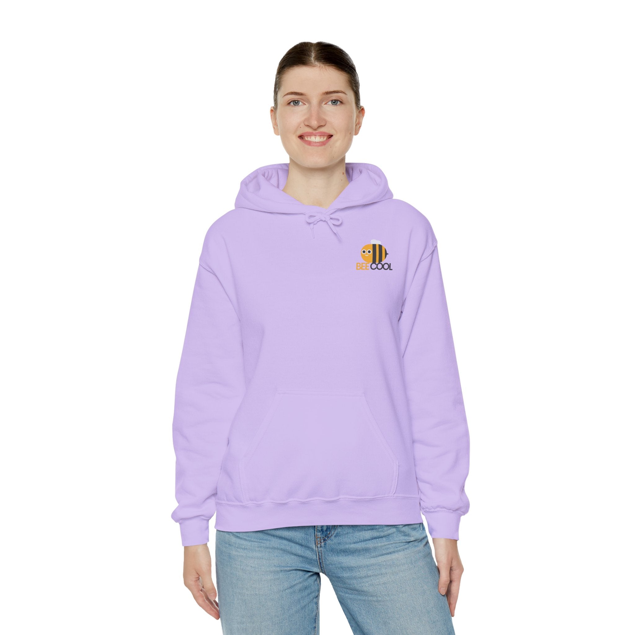 Leafen Bee Cool Unisex Heavy Blend™ Hooded Sweatshirt, Comfortable Casual Wear, Perfect Gift for Nature Lovers