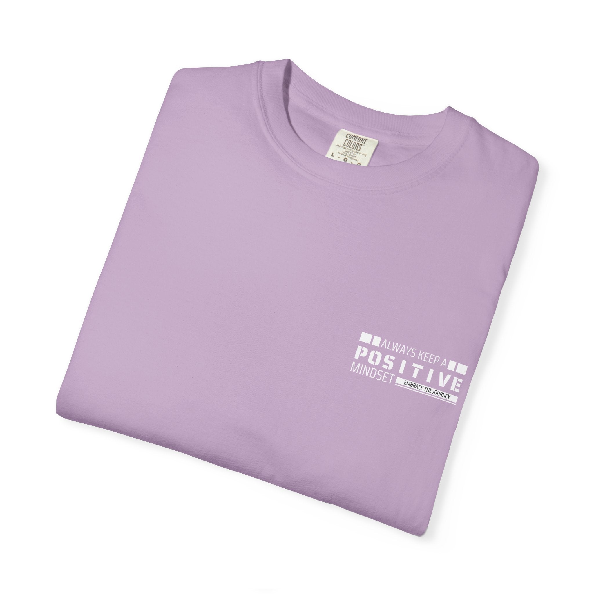 Leafen Positive Vibe Unisex Garment-Dyed T-shirt, Casual Wear, Summer Vibe, Gift for Friends, Relaxed Everyday Style