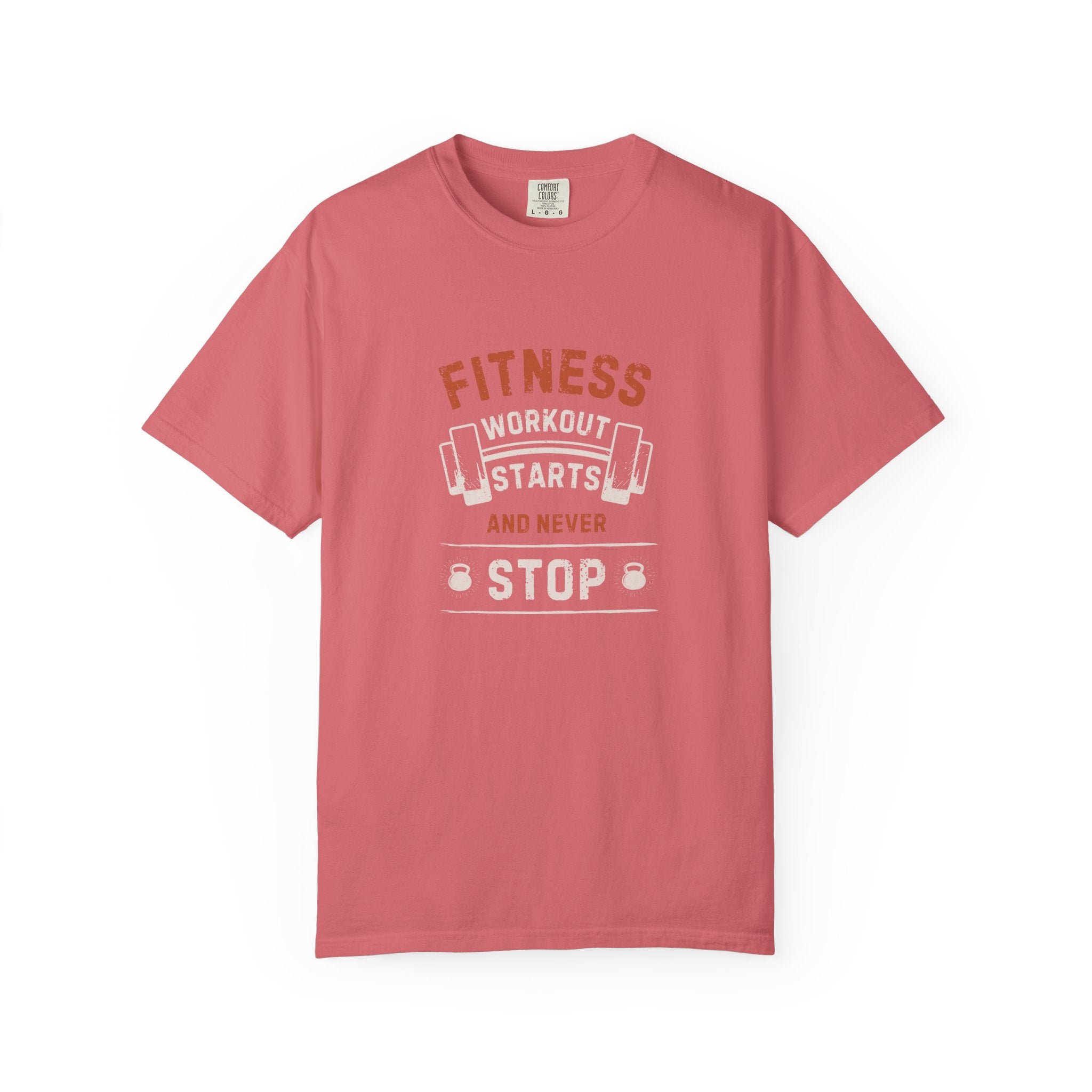 Fitness Workout Unisex Garment-Dyed T-shirt, Casual Wear, Summer Vibe, Gift for Friends, Motivational Relaxed Everyday Style