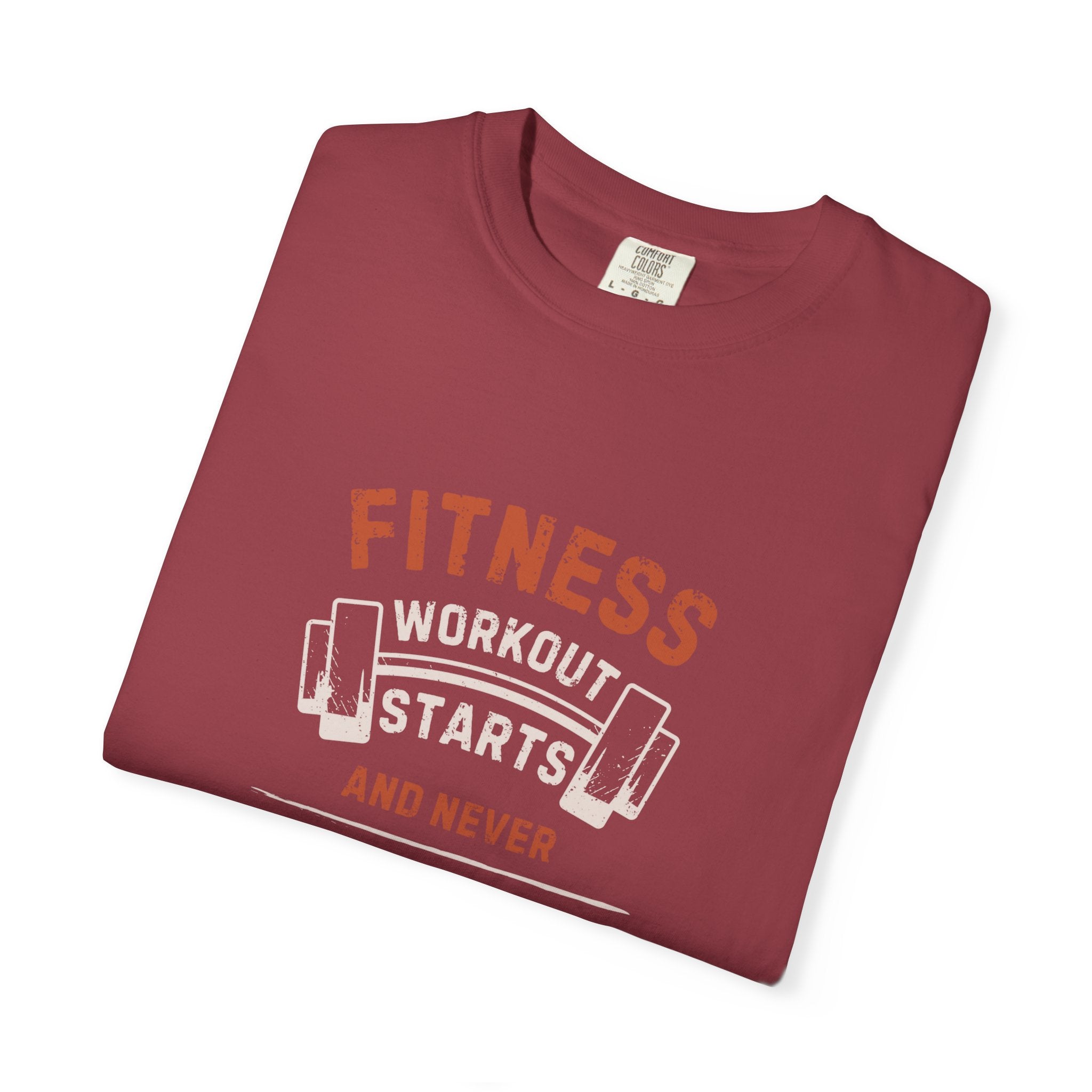 Fitness Workout Unisex Garment-Dyed T-shirt, Casual Wear, Summer Vibe, Gift for Friends, Motivational Relaxed Everyday Style