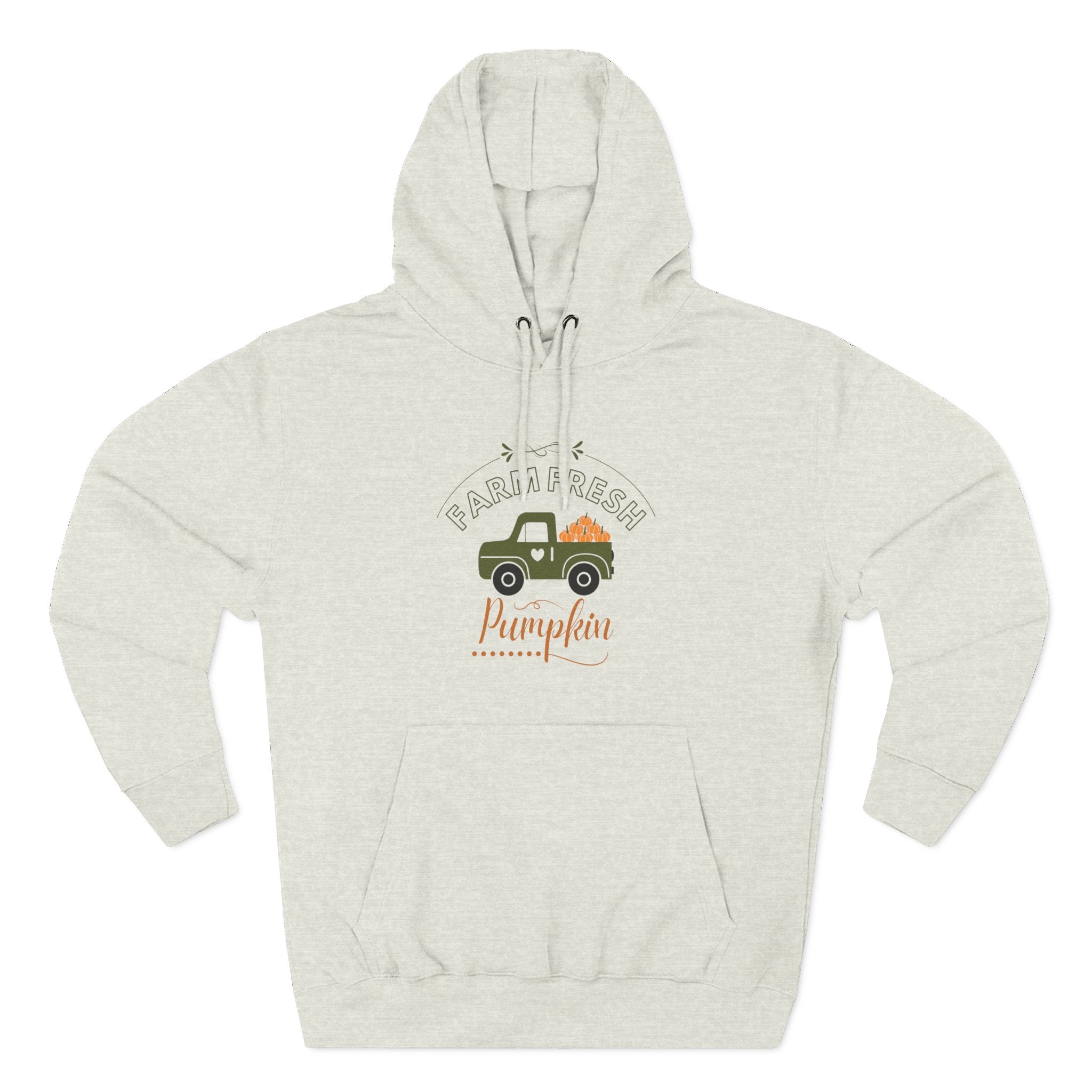 Leafen Autumn Fleece Hoodie - Peace, Love, Fall Design, Cozy Sweatshirt, Perfect for Thanksgiving, Fall Fashion, Gift Idea