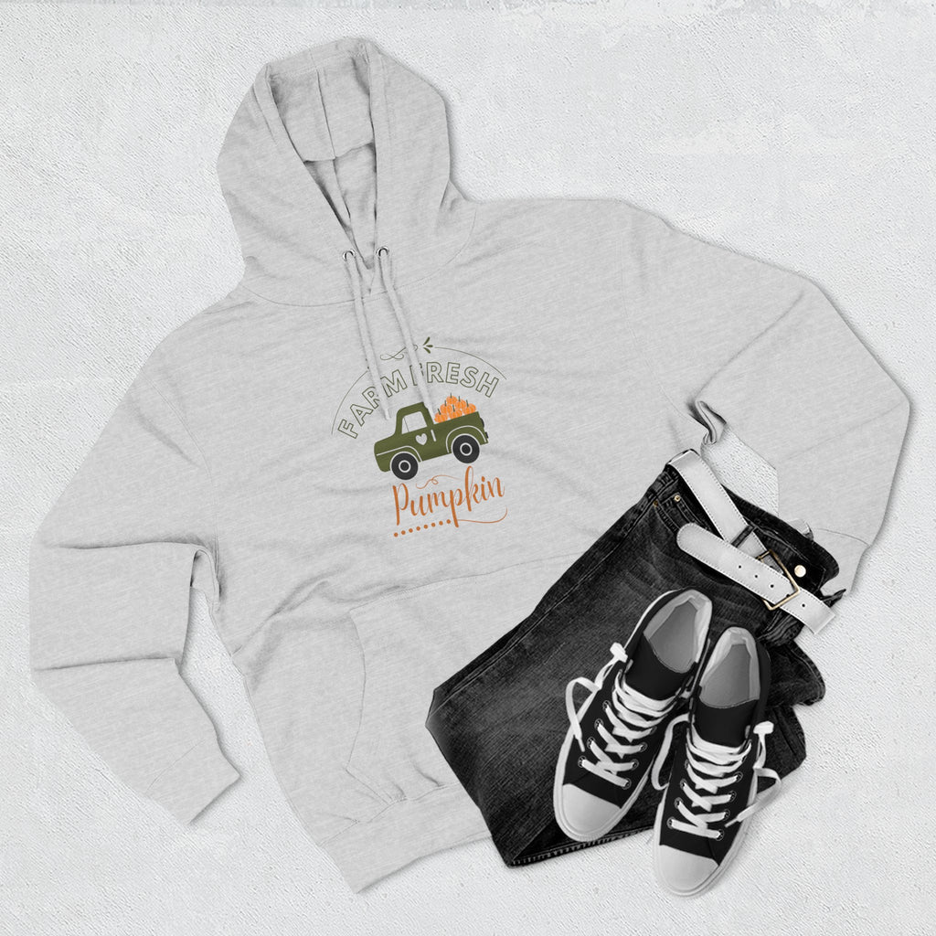 Leafen Autumn Fleece Hoodie - Peace, Love, Fall Design, Cozy Sweatshirt, Perfect for Thanksgiving, Fall Fashion, Gift Idea