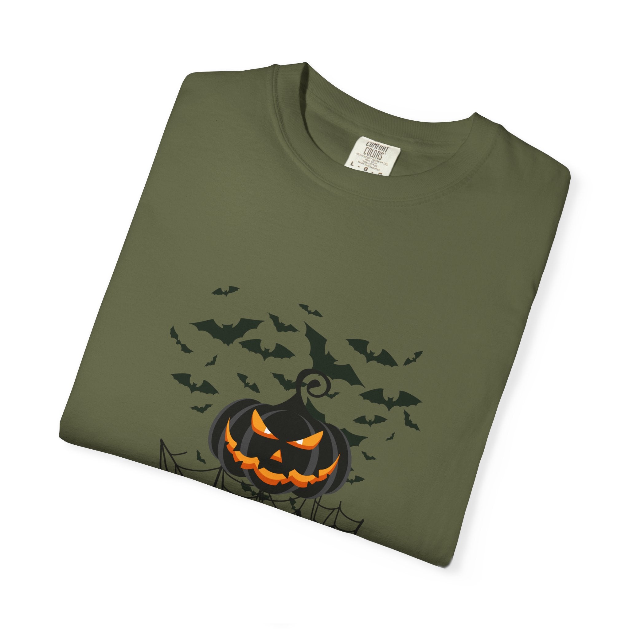 Halloween Vibe Unisex Garment-Dyed T-shirt, Casual Wear, Summer Vibe, Gift for Friends, Relaxed Everyday Style