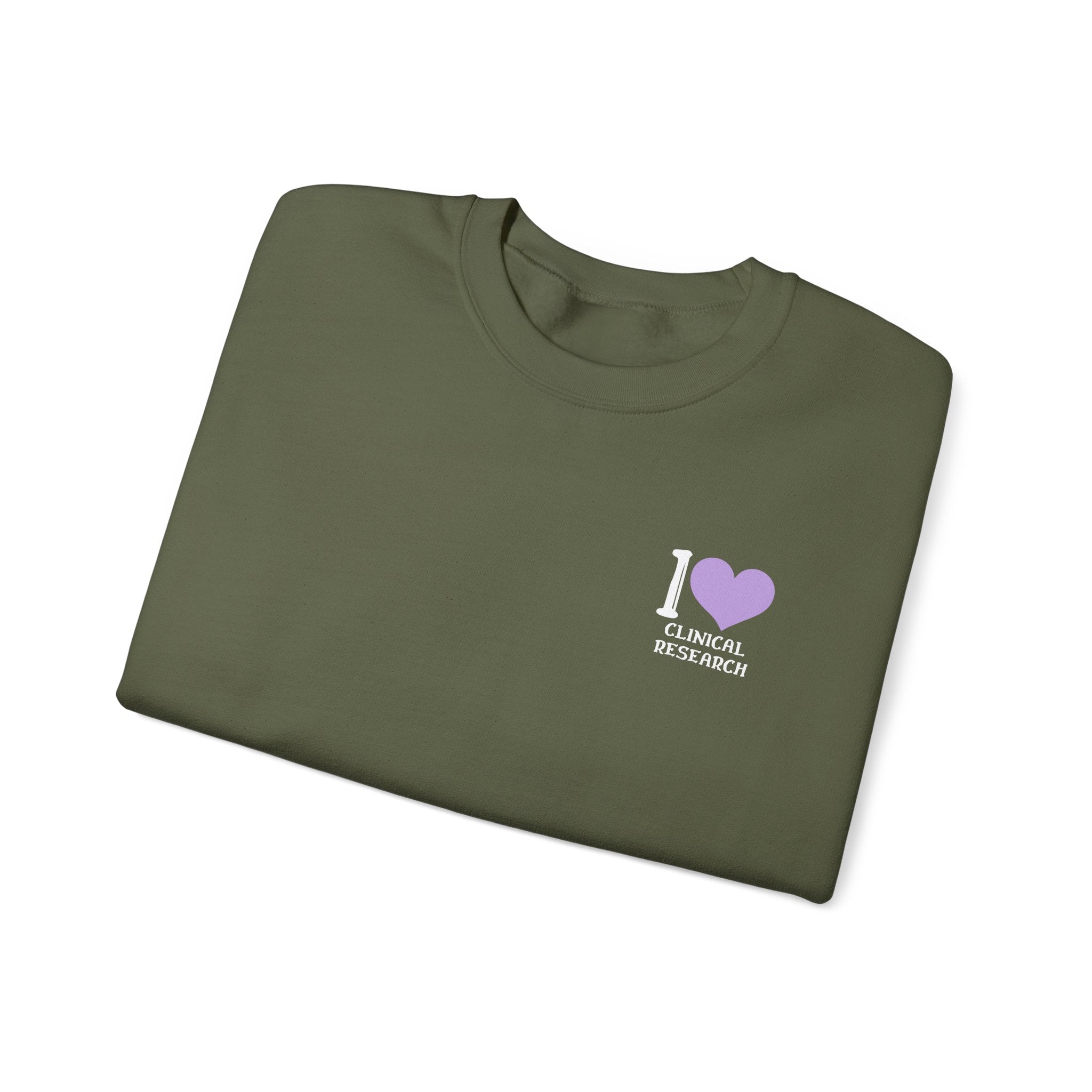 Leafen I Love Research Sweatshirt, Cozy Crewneck, Unisex Gift, Perfect for Researchers, Science Lovers, Casual Wear