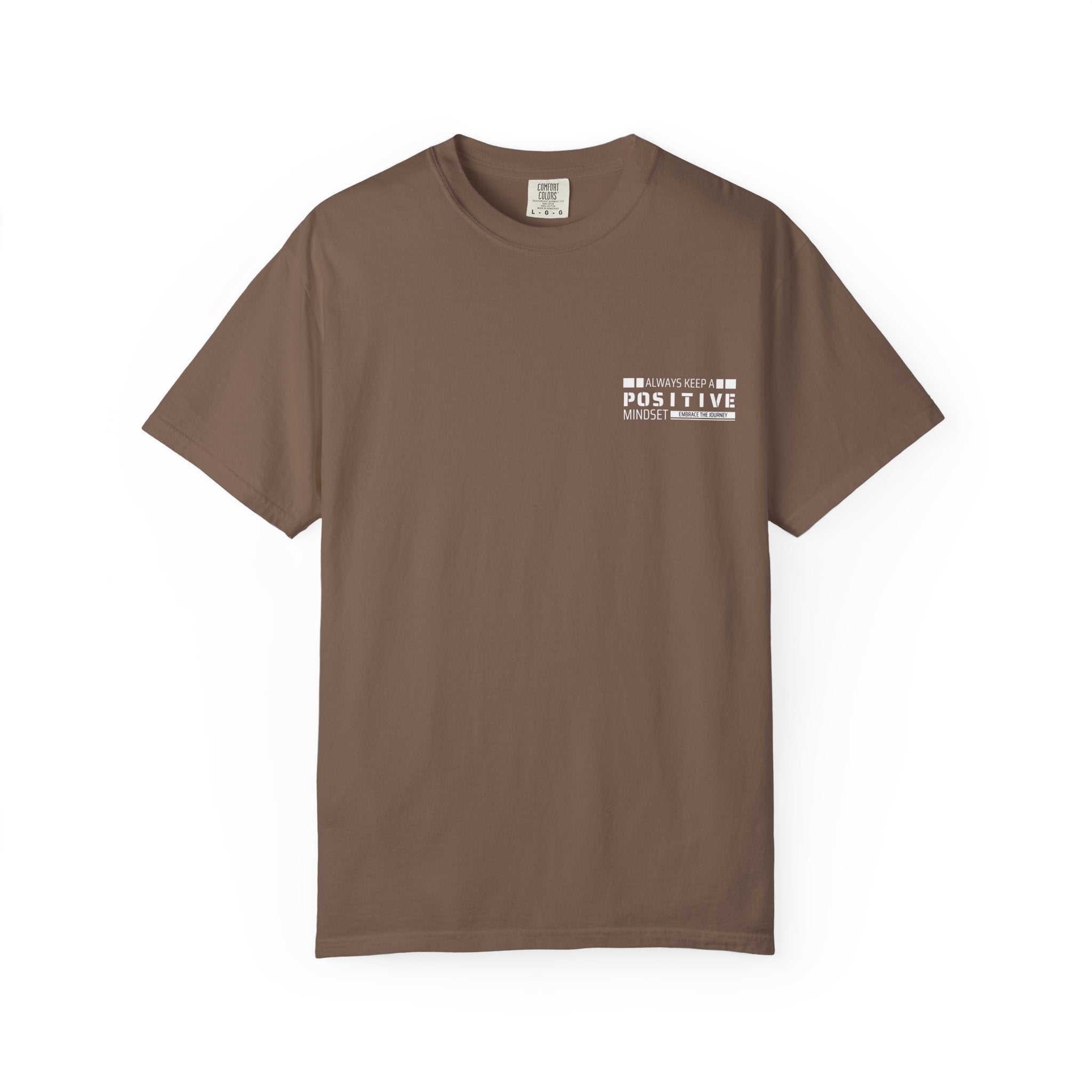 Leafen Positive Vibe Unisex Garment-Dyed T-shirt, Casual Wear, Summer Vibe, Gift for Friends, Relaxed Everyday Style