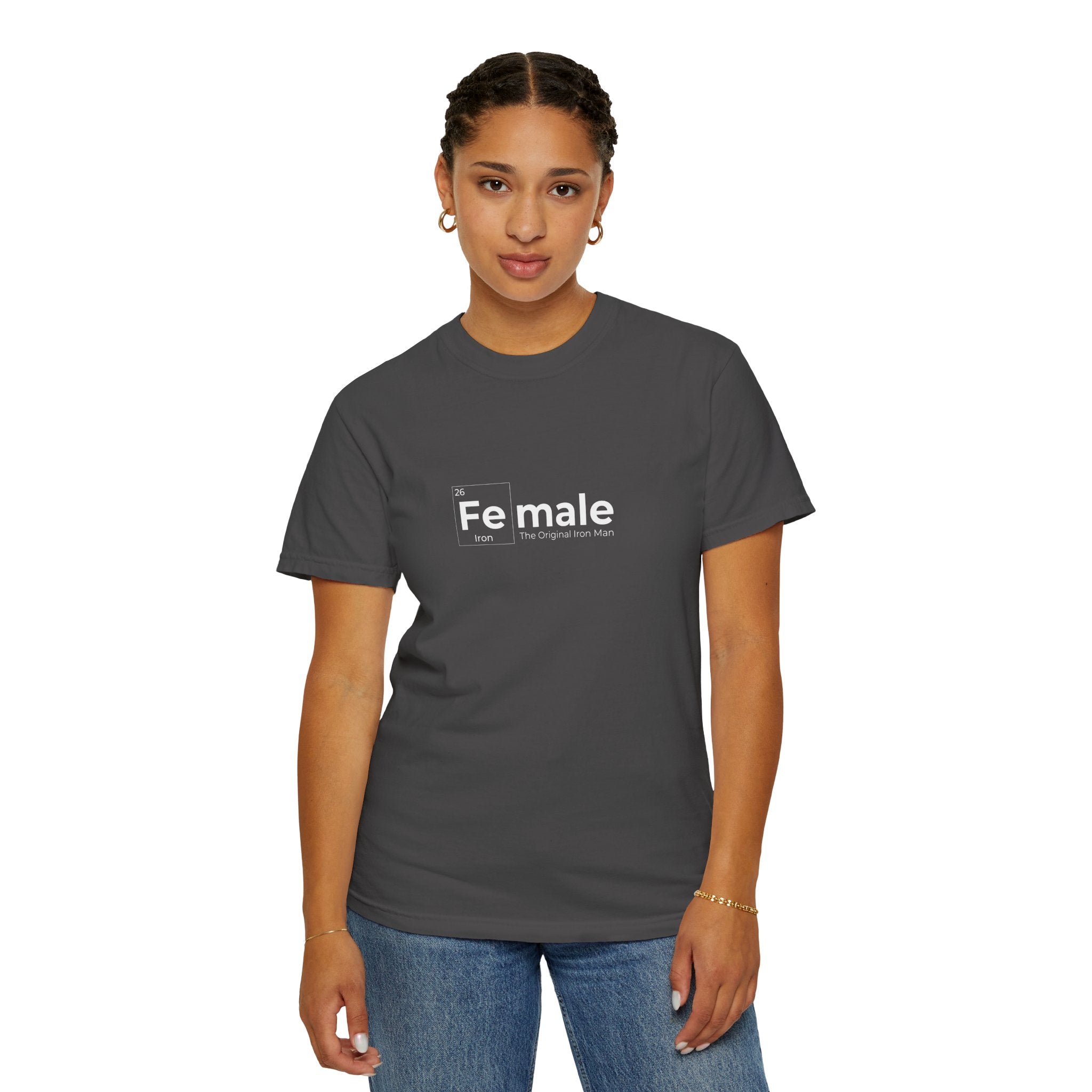 Original Iron Man Unisex Garment-Dyed T-shirt, Casual Wear, Summer Vibe, Gift for Friends, Relaxed Everyday Style
