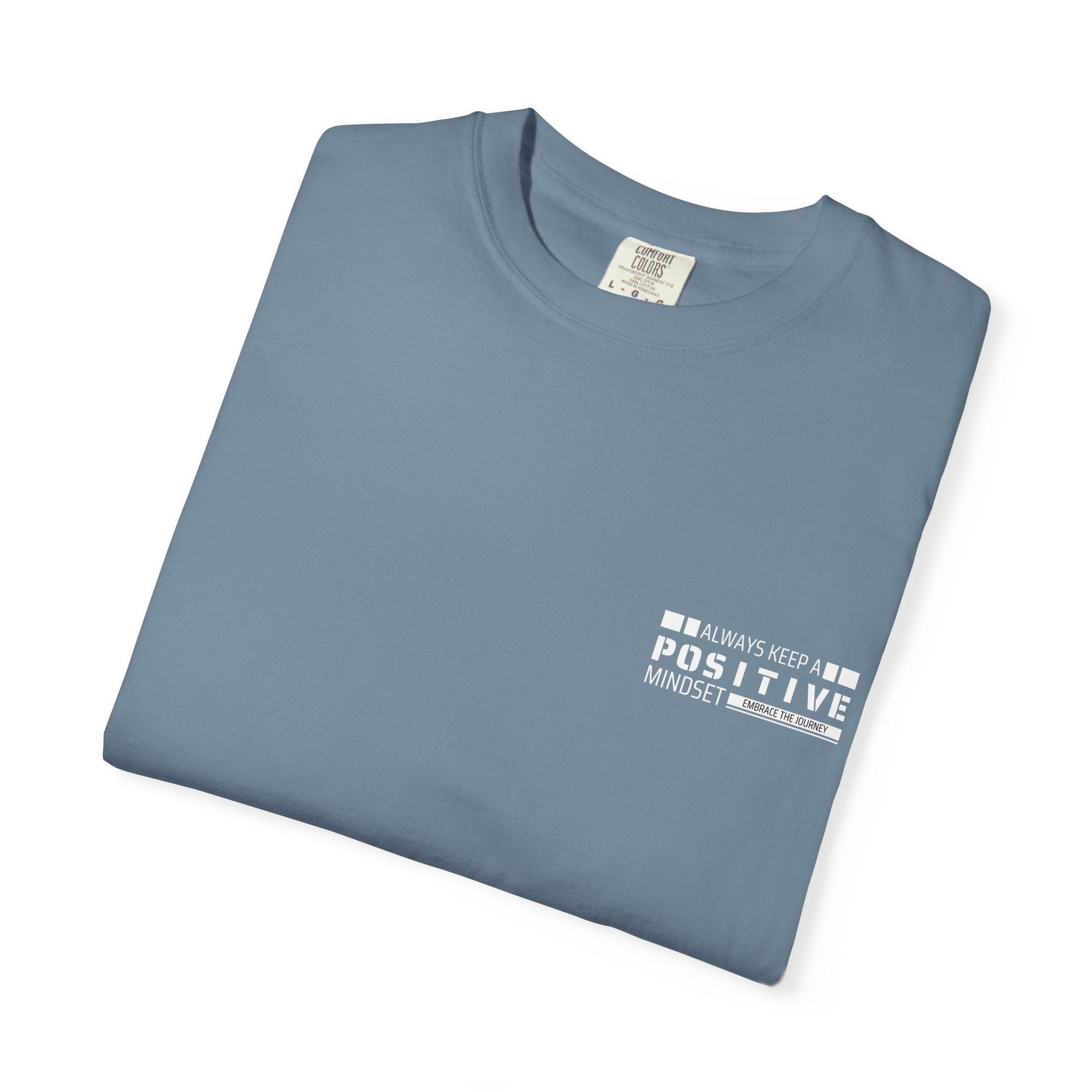 Leafen Positive Vibe Unisex Garment-Dyed T-shirt, Casual Wear, Summer Vibe, Gift for Friends, Relaxed Everyday Style