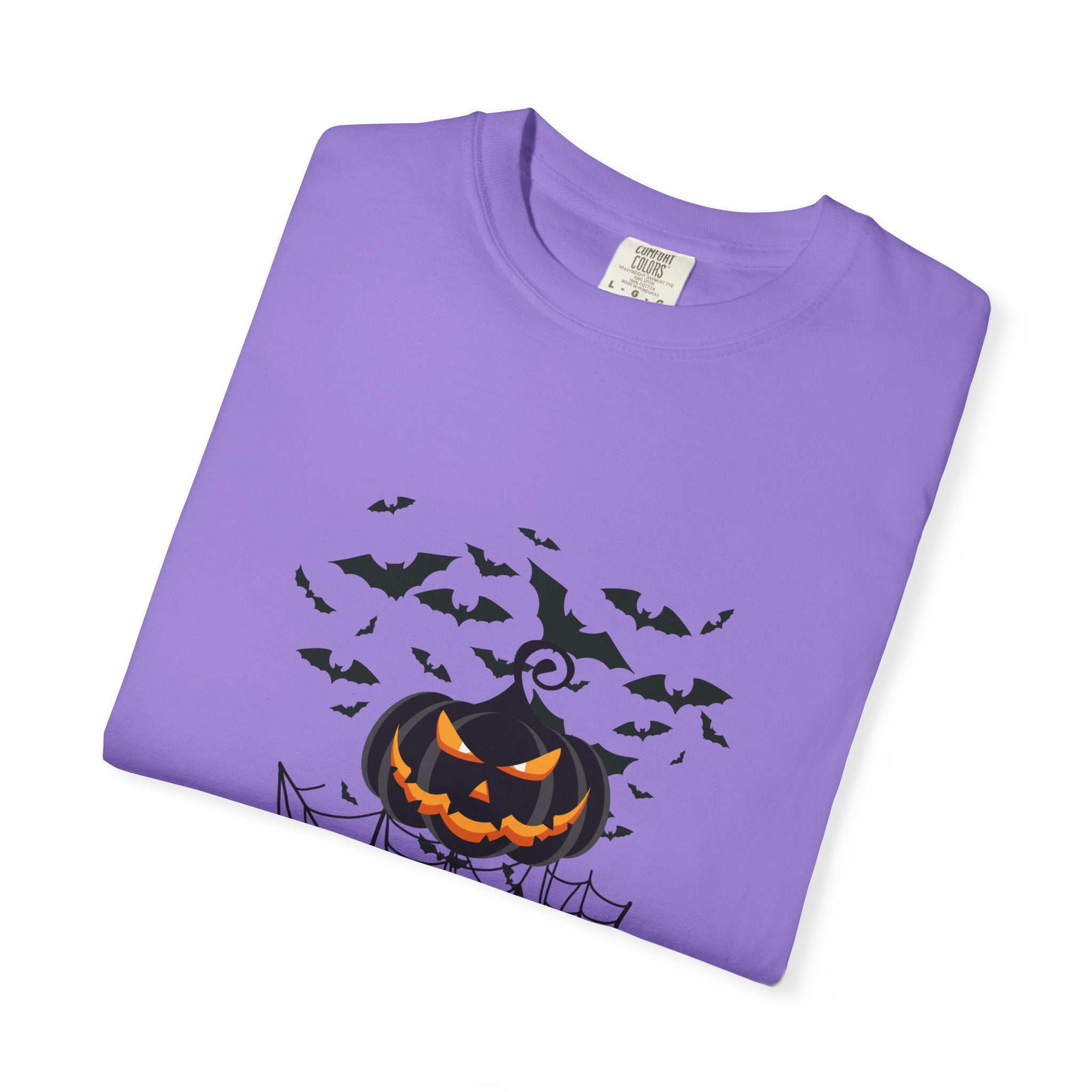 Halloween Vibe Unisex Garment-Dyed T-shirt, Casual Wear, Summer Vibe, Gift for Friends, Relaxed Everyday Style