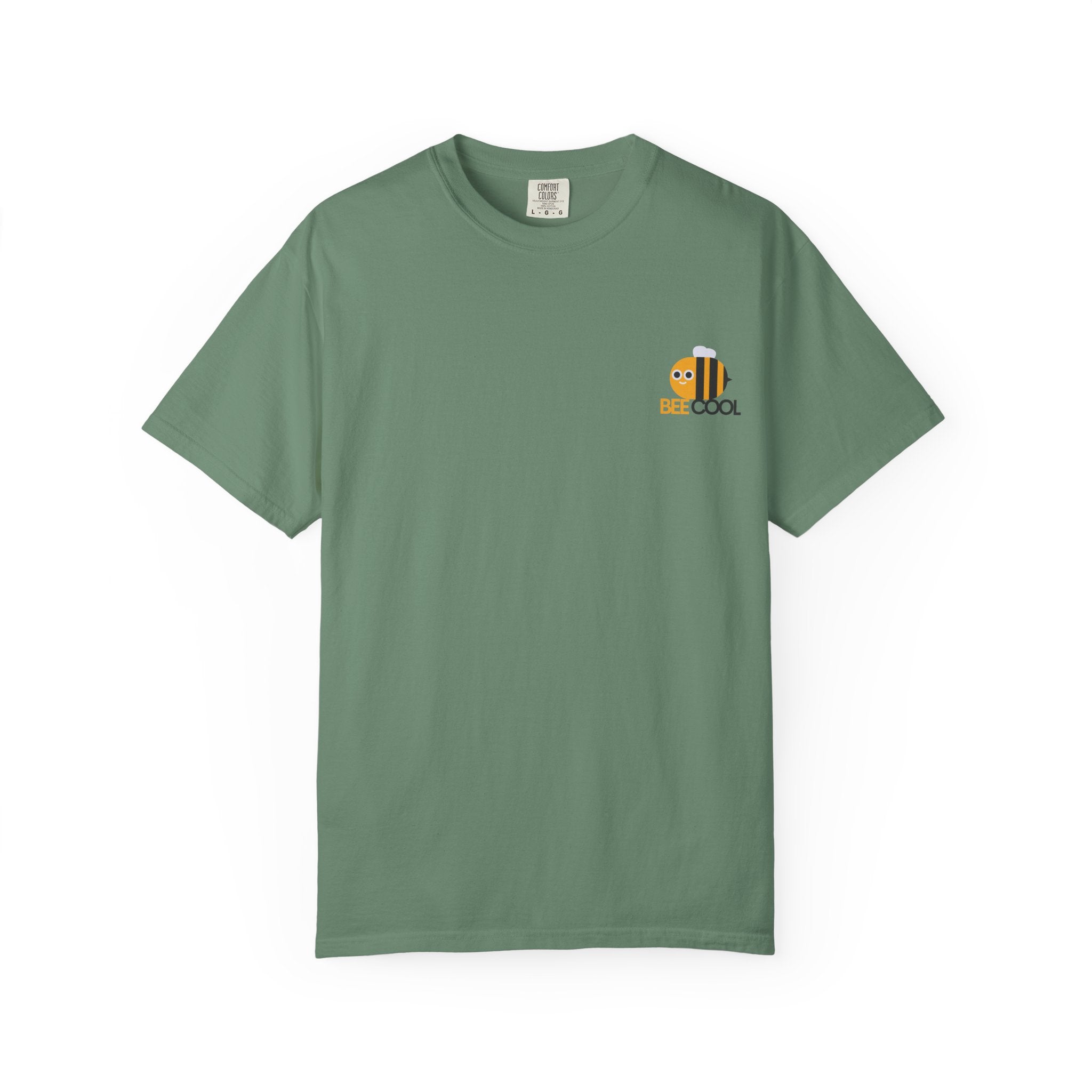 Leafen Bee Cool Unisex Garment-Dyed T-shirt, Casual Wear, Summer Vibe, Gift for Friends, Relaxed Everyday Style