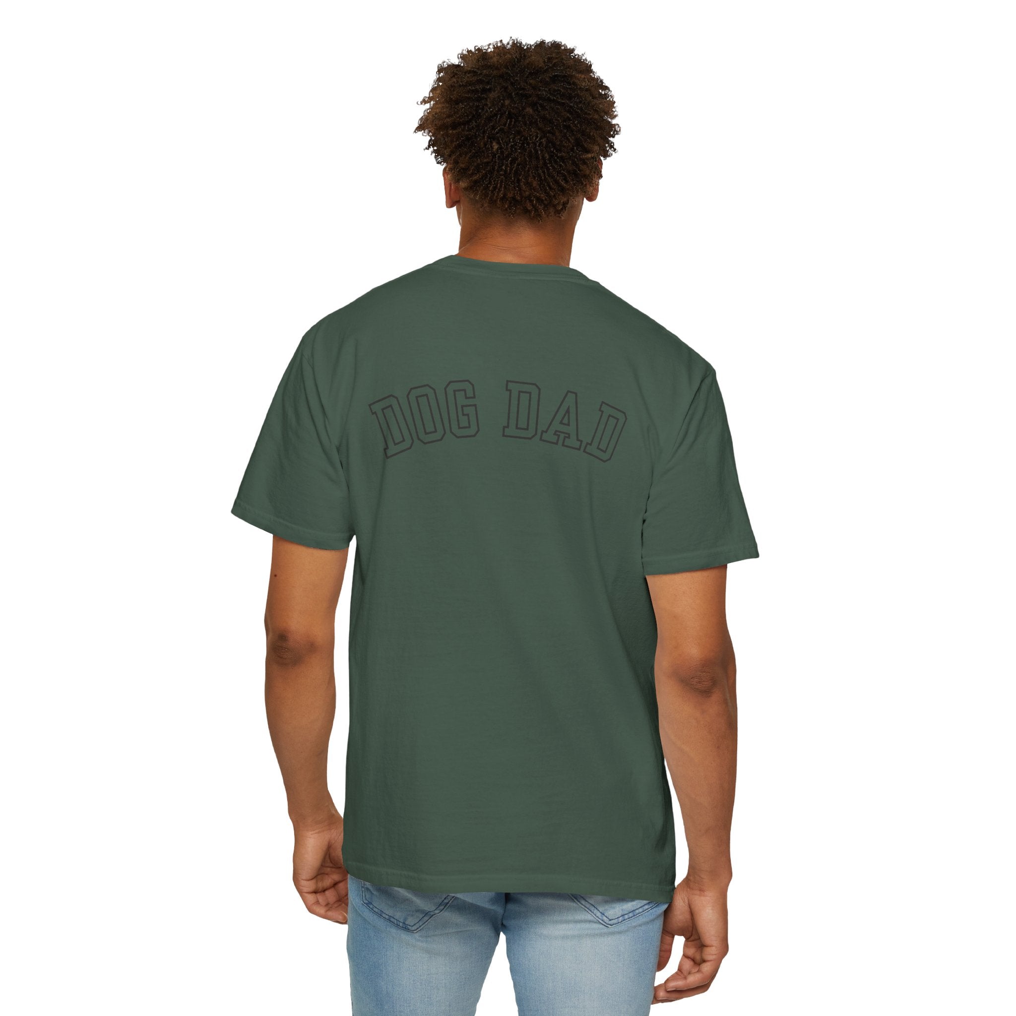 Leafen DOG DAD Unisex Garment-Dyed T-shirt, Casual Wear, Summer Vibe, Gift for Friends, Relaxed Everyday Style