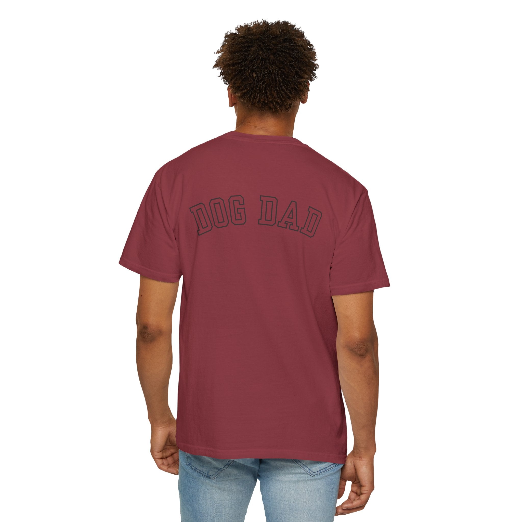 Leafen DOG DAD Unisex Garment-Dyed T-shirt, Casual Wear, Summer Vibe, Gift for Friends, Relaxed Everyday Style