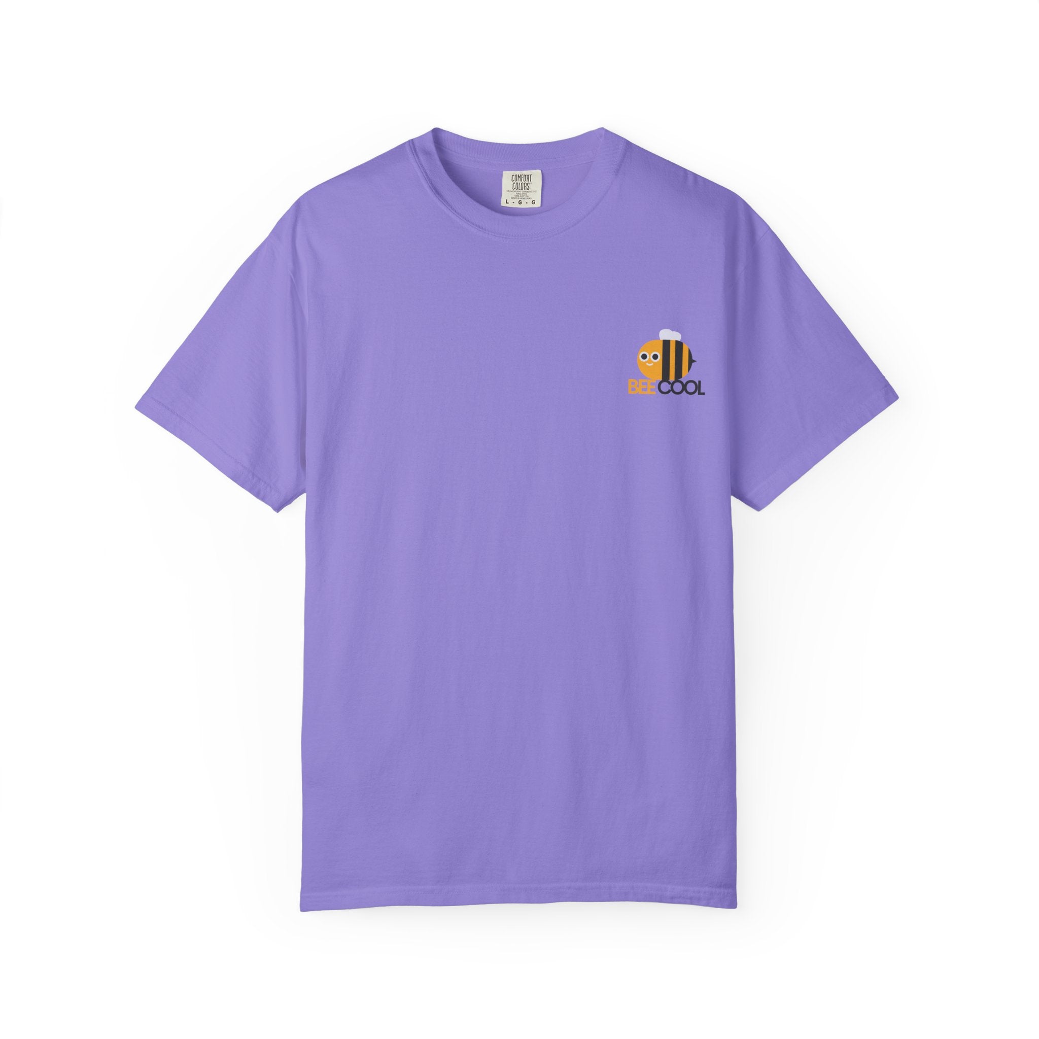 Leafen Bee Cool Unisex Garment-Dyed T-shirt, Casual Wear, Summer Vibe, Gift for Friends, Relaxed Everyday Style