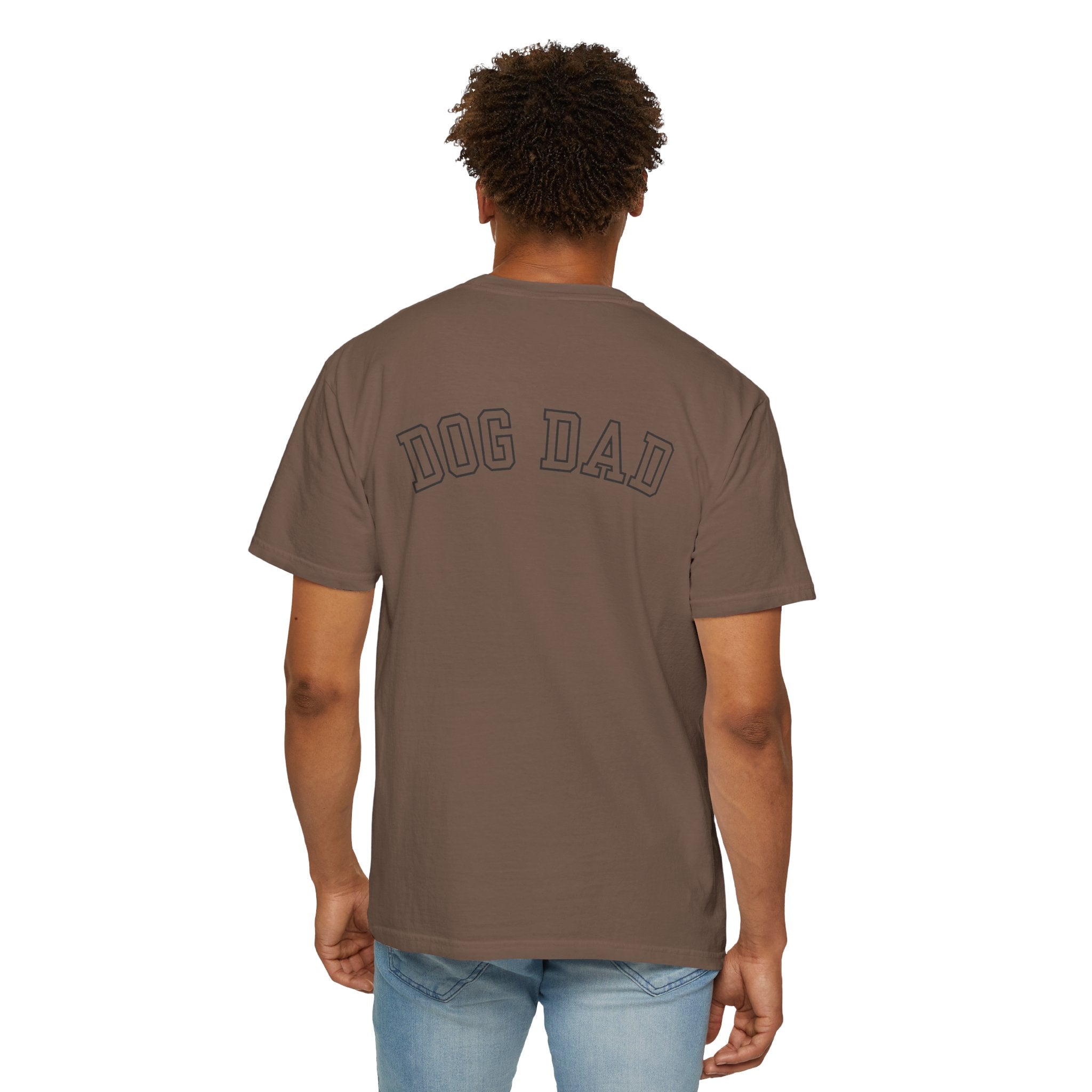 Leafen DOG DAD Unisex Garment-Dyed T-shirt, Casual Wear, Summer Vibe, Gift for Friends, Relaxed Everyday Style