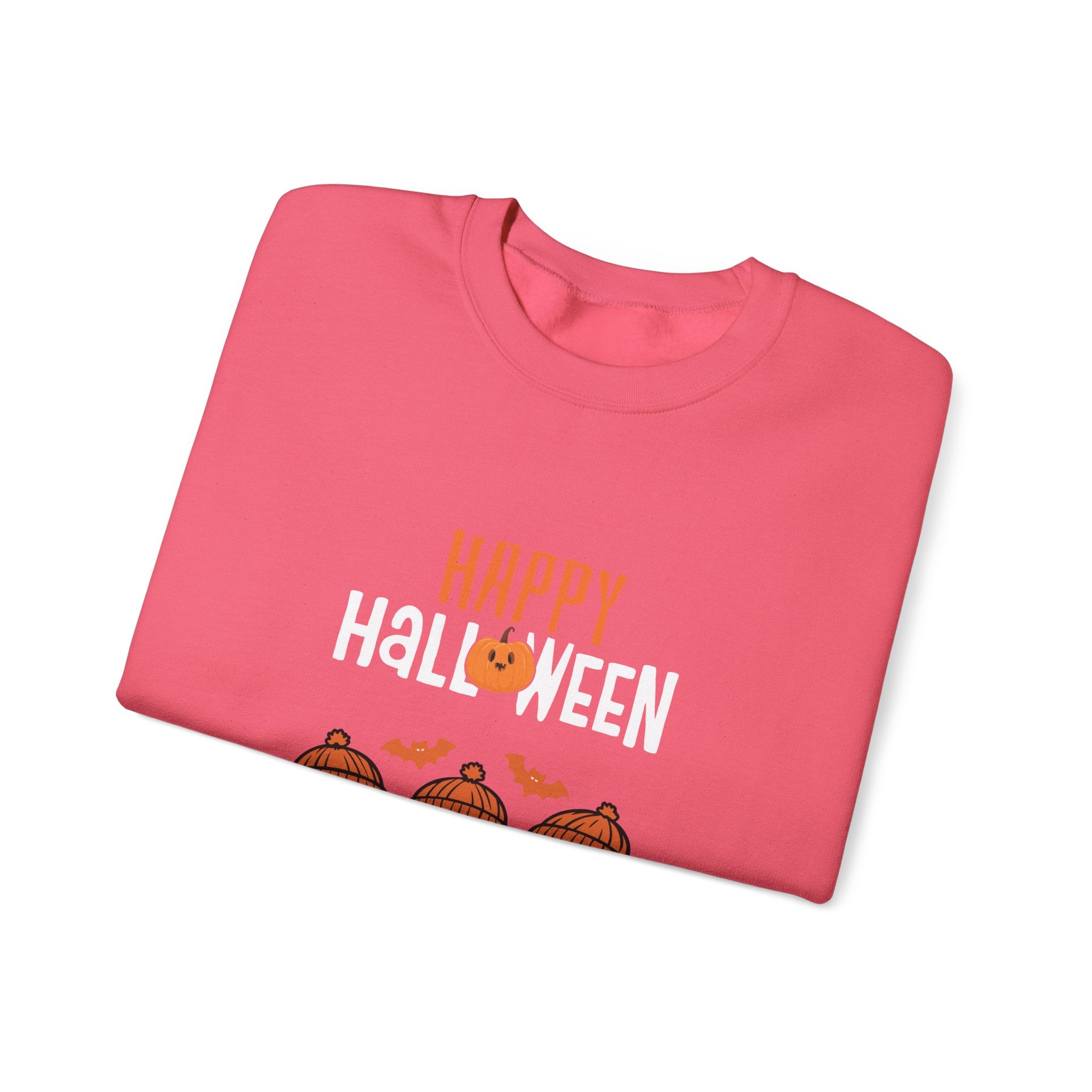 Leafen Happy Halloween Sweatshirt, Cozy Crewneck, Unisex Gift, Perfect for Halloween, Casual Wear