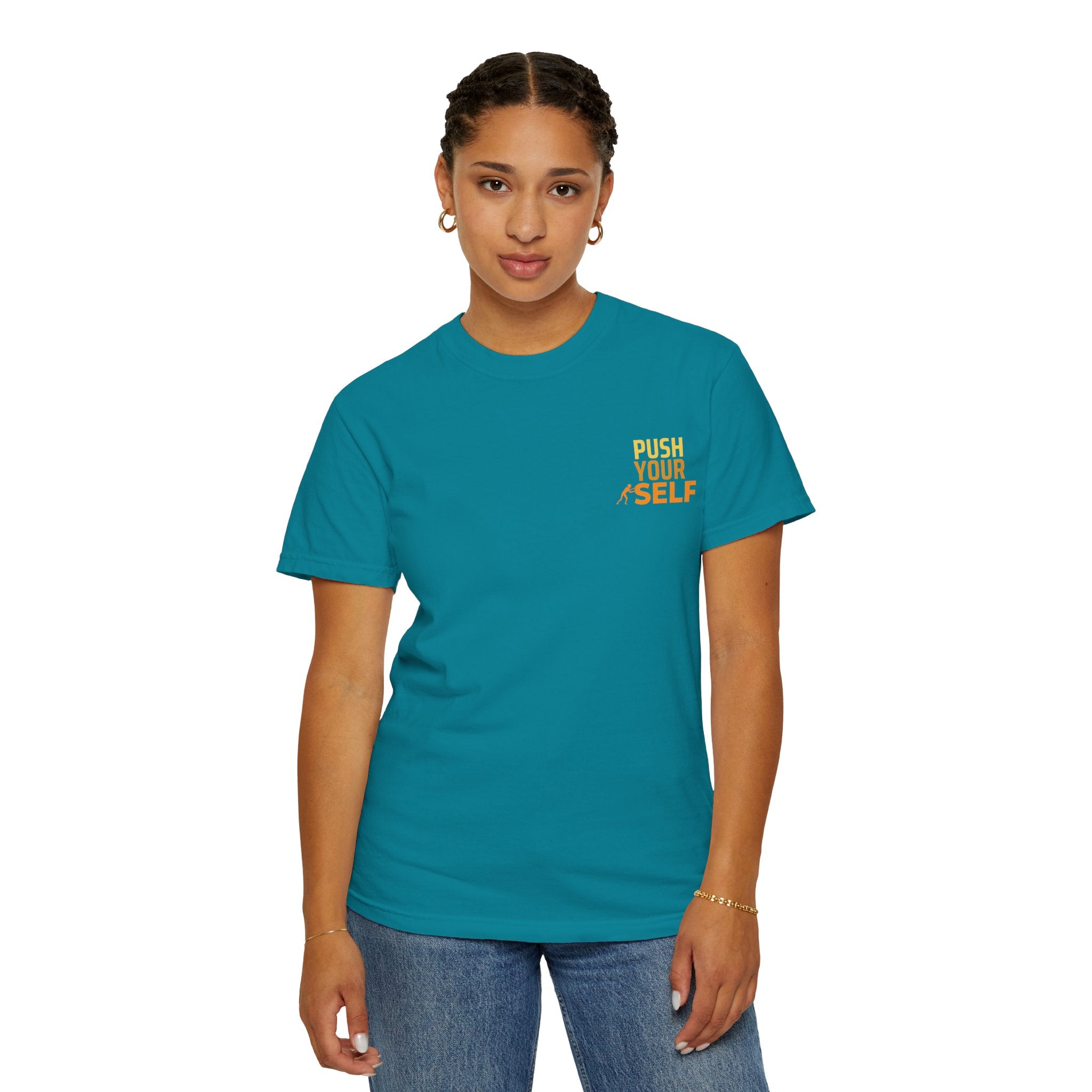 Leafen Push Your Self Unisex T-Shirt | Casual Tee, Gift for Friends, Casual Wear, Everyday Comfort