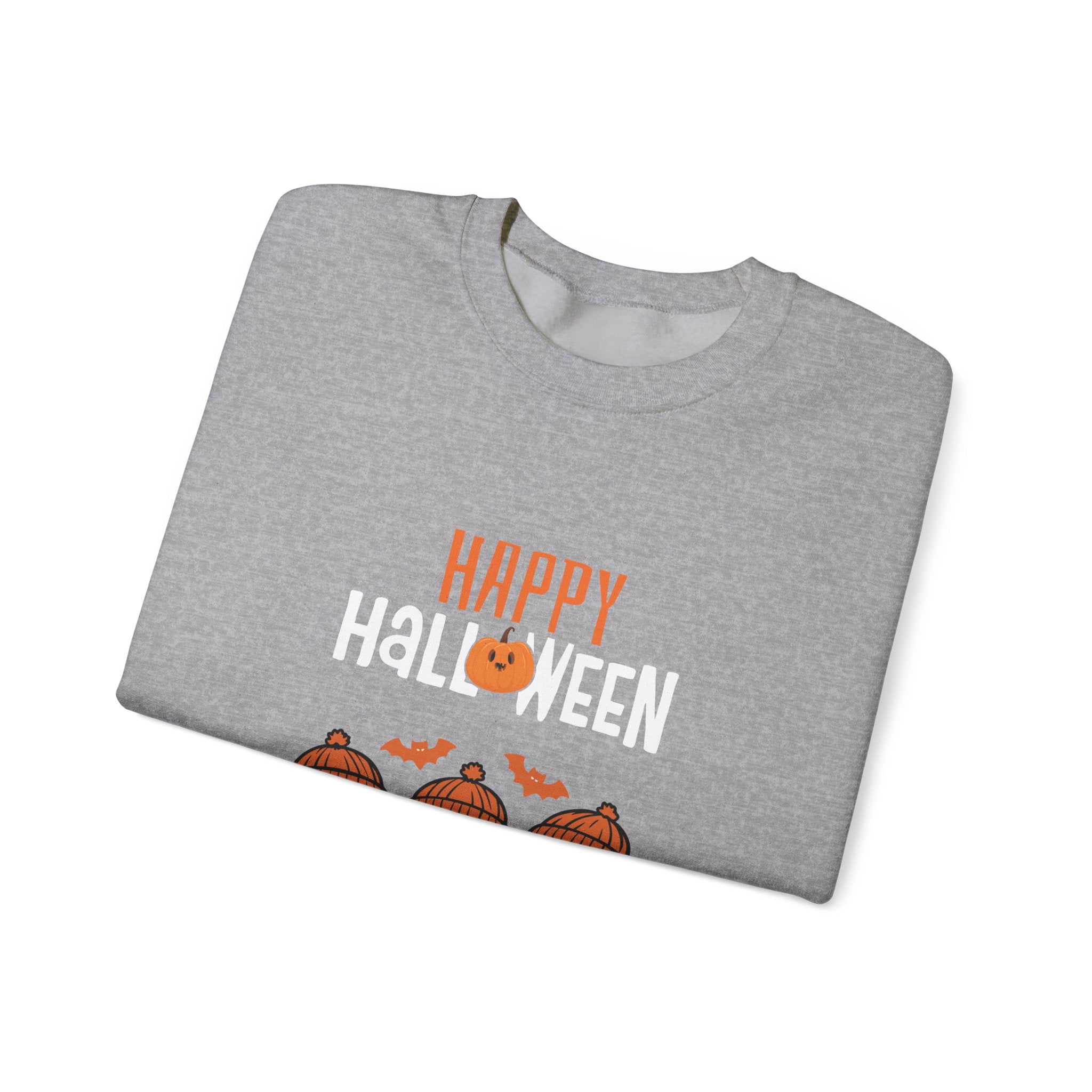 Leafen Happy Halloween Sweatshirt, Cozy Crewneck, Unisex Gift, Perfect for Halloween, Casual Wear