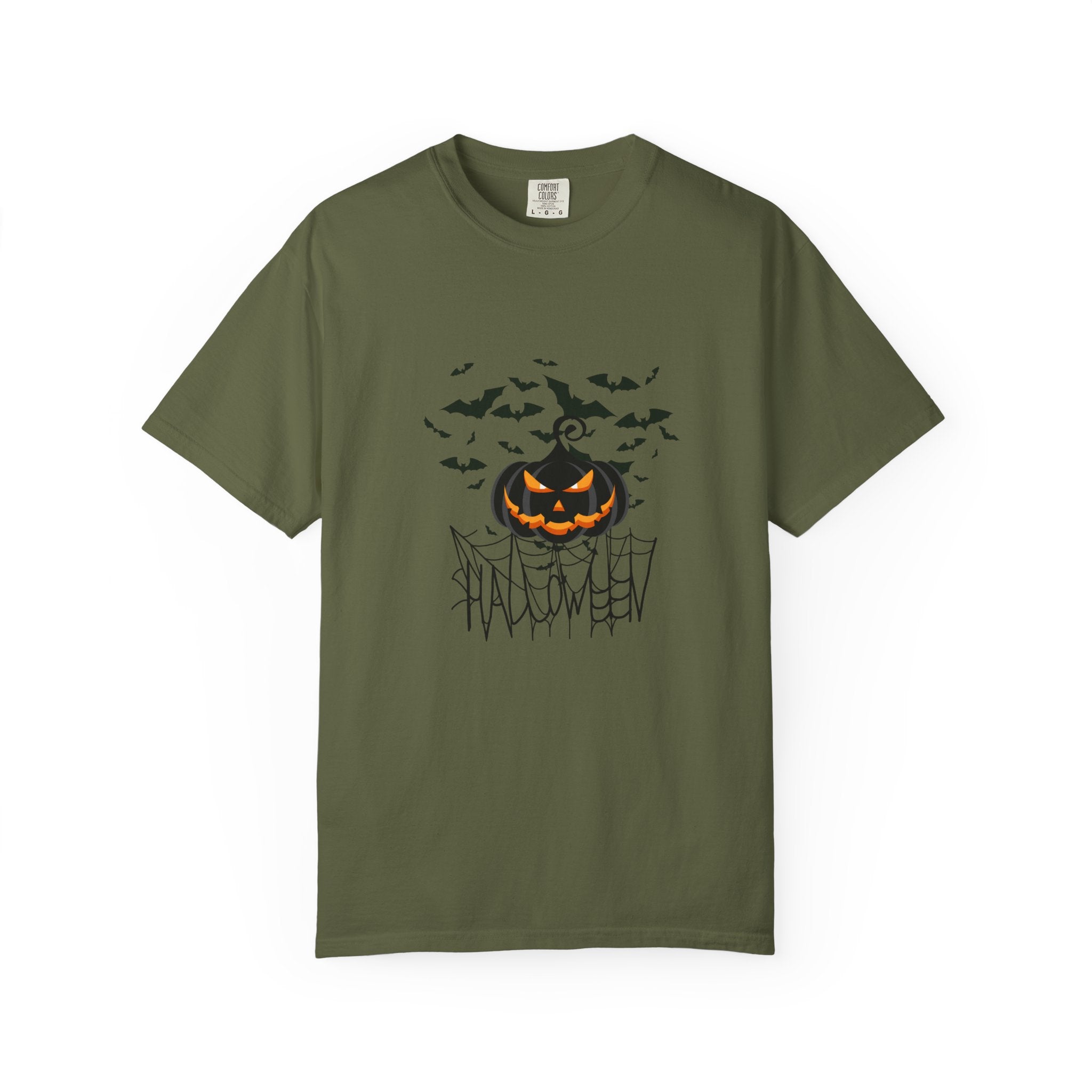 Halloween Vibe Unisex Garment-Dyed T-shirt, Casual Wear, Summer Vibe, Gift for Friends, Relaxed Everyday Style