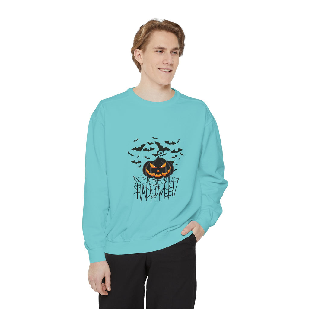 Leafen Halloween Web Unisex Sweatshirt, Casual Crewneck, Gift for Friends, Motivational Apparel, Everyday Comfort Wear