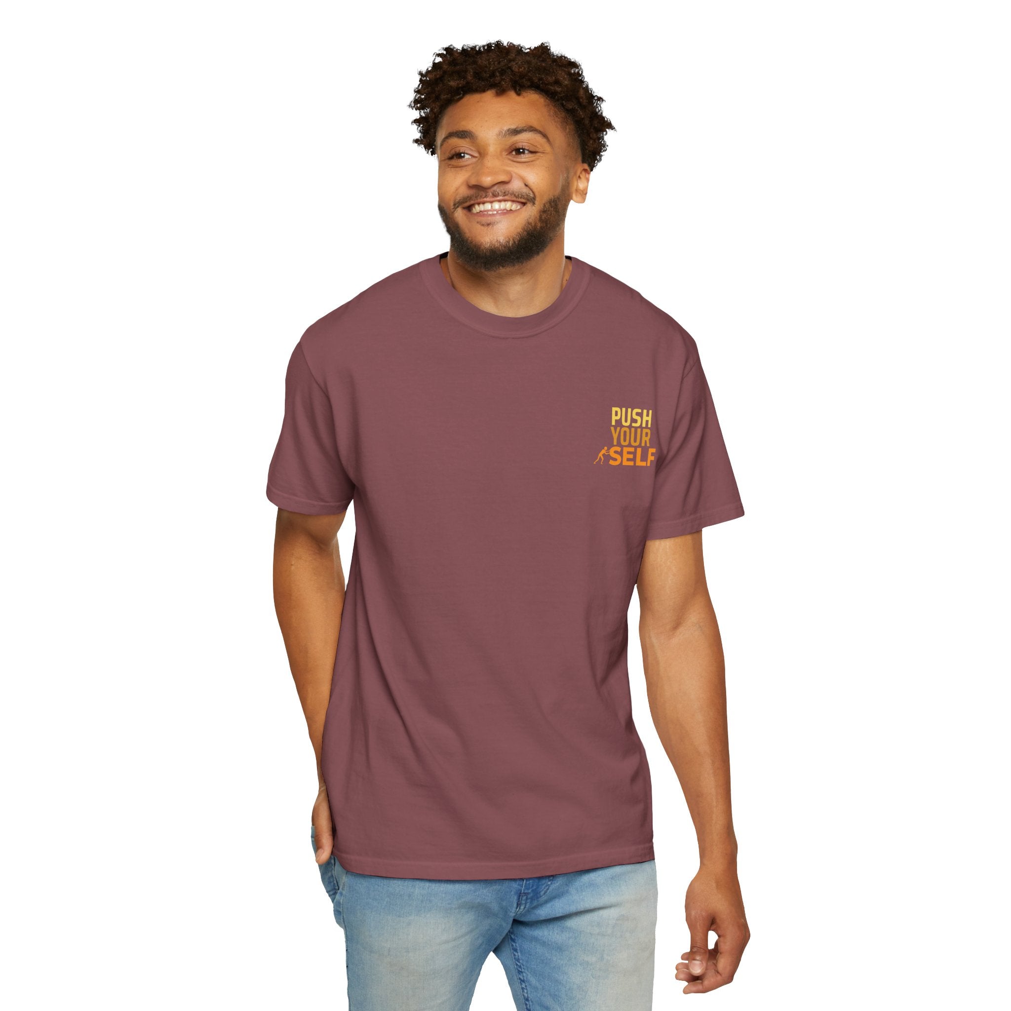 Leafen Push Your Self Unisex T-Shirt | Casual Tee, Gift for Friends, Casual Wear, Everyday Comfort