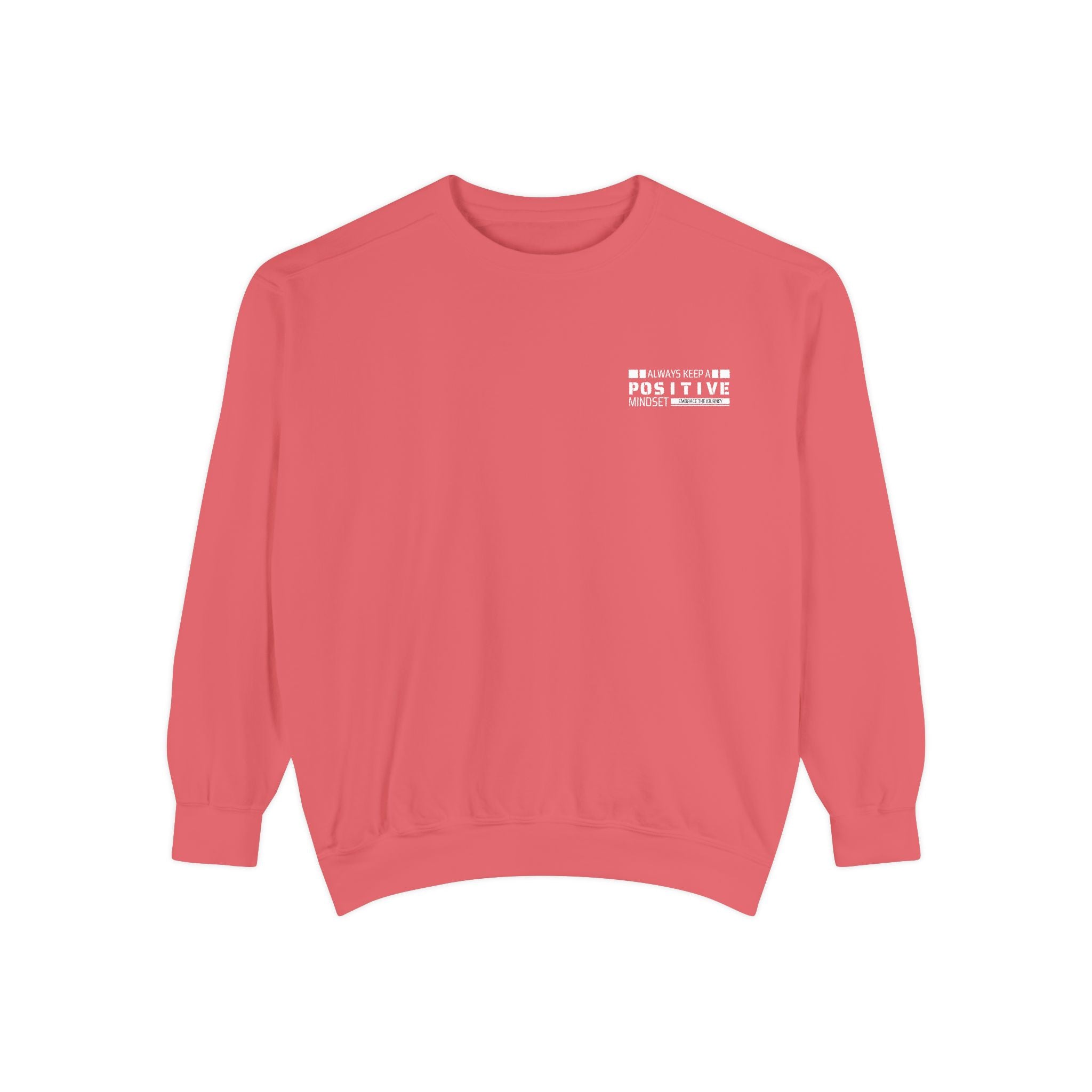 Leafen Positive Vibes Unisex Sweatshirt, Casual Crewneck, Gift for Friends, Motivational Apparel, Everyday Comfort Wear