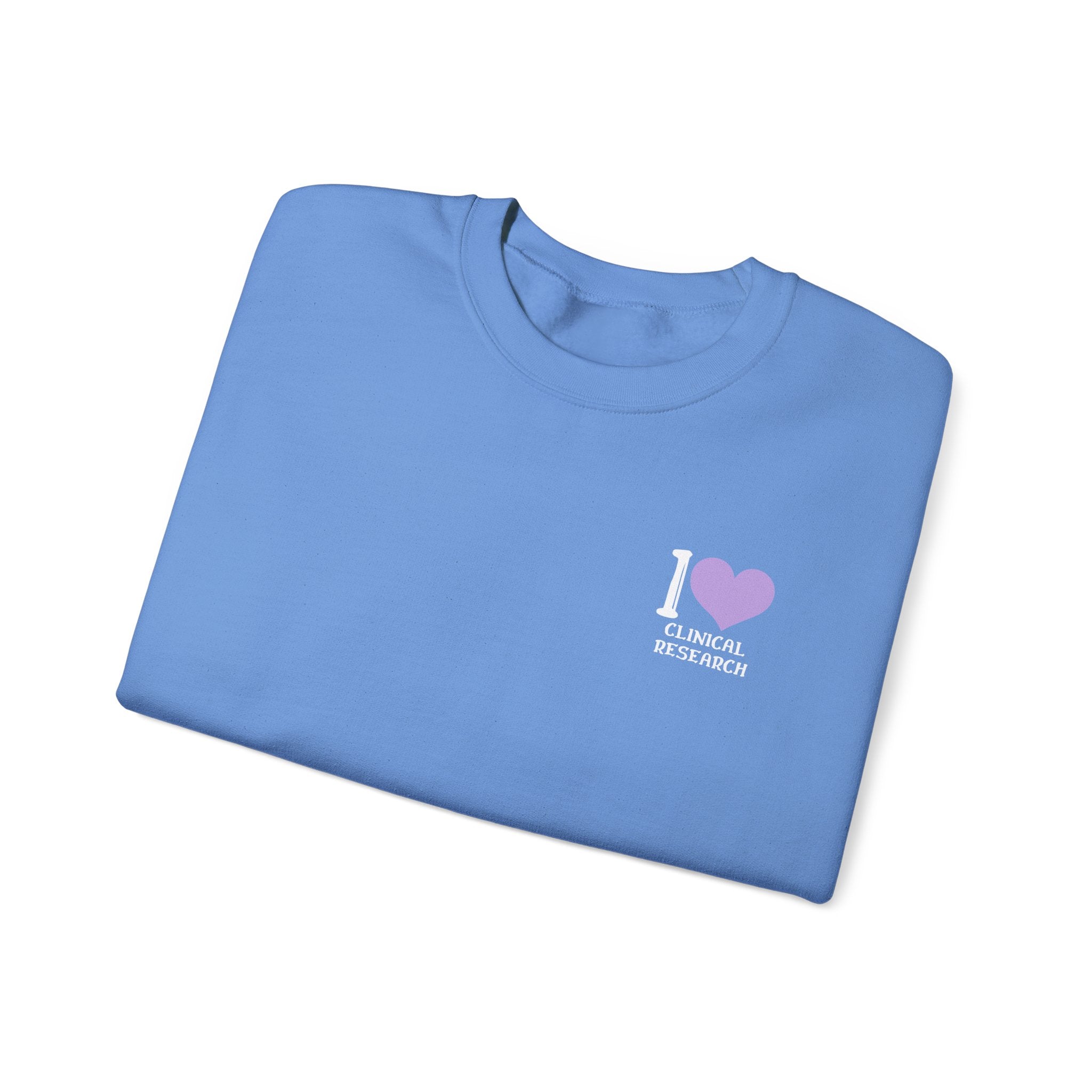 Leafen I Love Research Sweatshirt, Cozy Crewneck, Unisex Gift, Perfect for Researchers, Science Lovers, Casual Wear