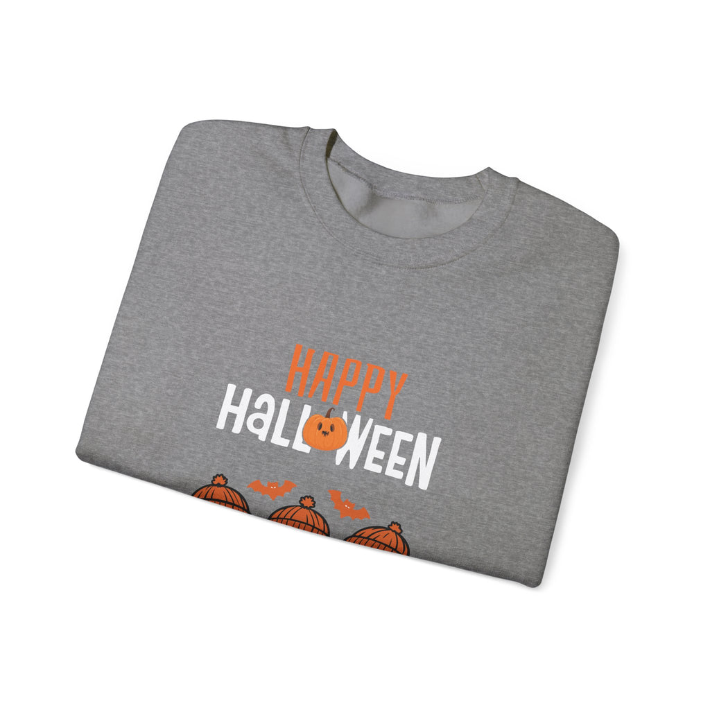 Leafen Happy Halloween Sweatshirt, Cozy Crewneck, Unisex Gift, Perfect for Halloween, Casual Wear