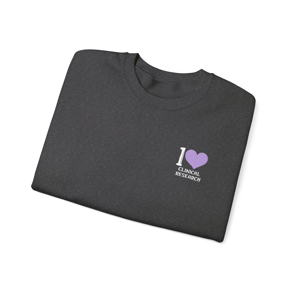 Leafen I Love Research Sweatshirt, Cozy Crewneck, Unisex Gift, Perfect for Researchers, Science Lovers, Casual Wear