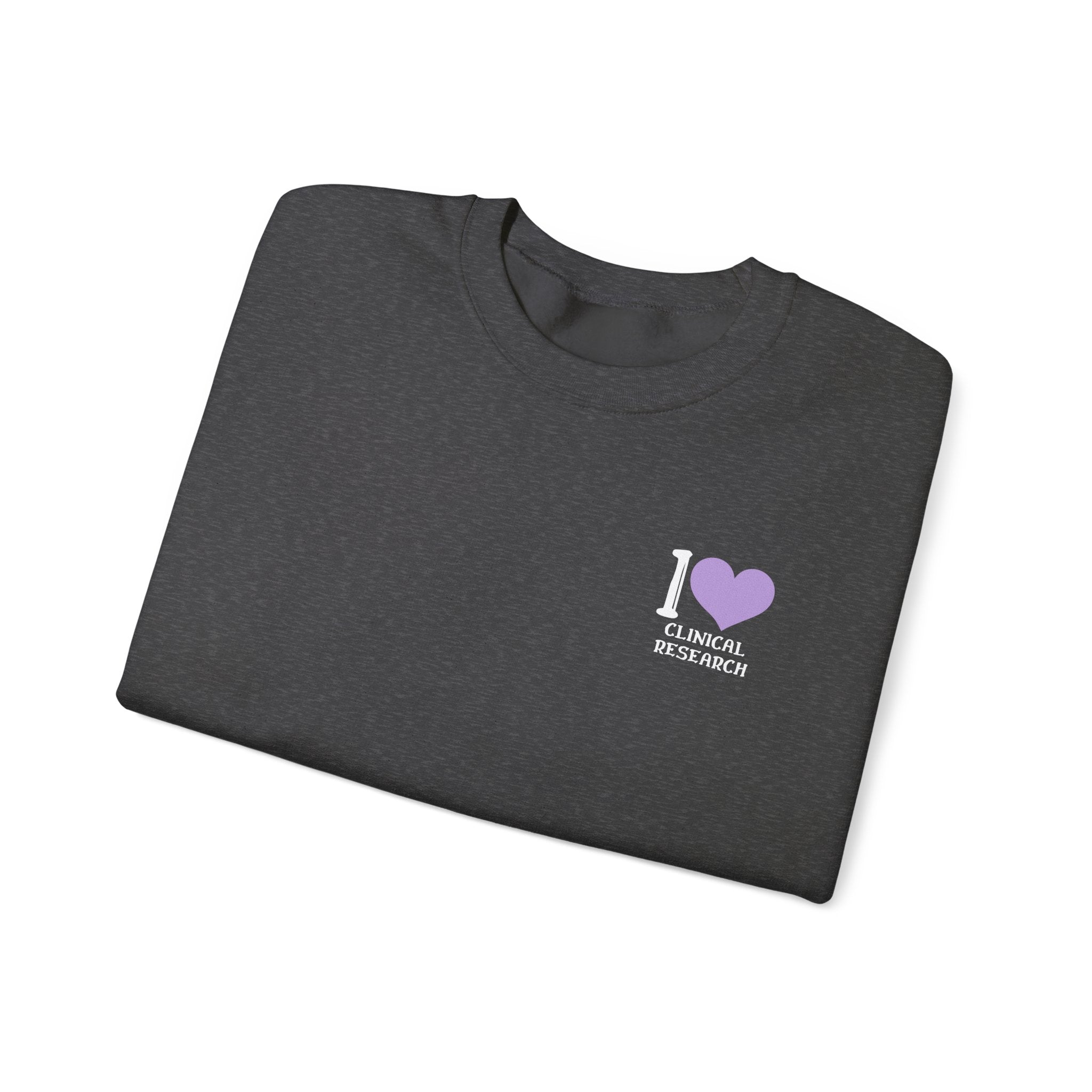 Leafen I Love Research Sweatshirt, Cozy Crewneck, Unisex Gift, Perfect for Researchers, Science Lovers, Casual Wear