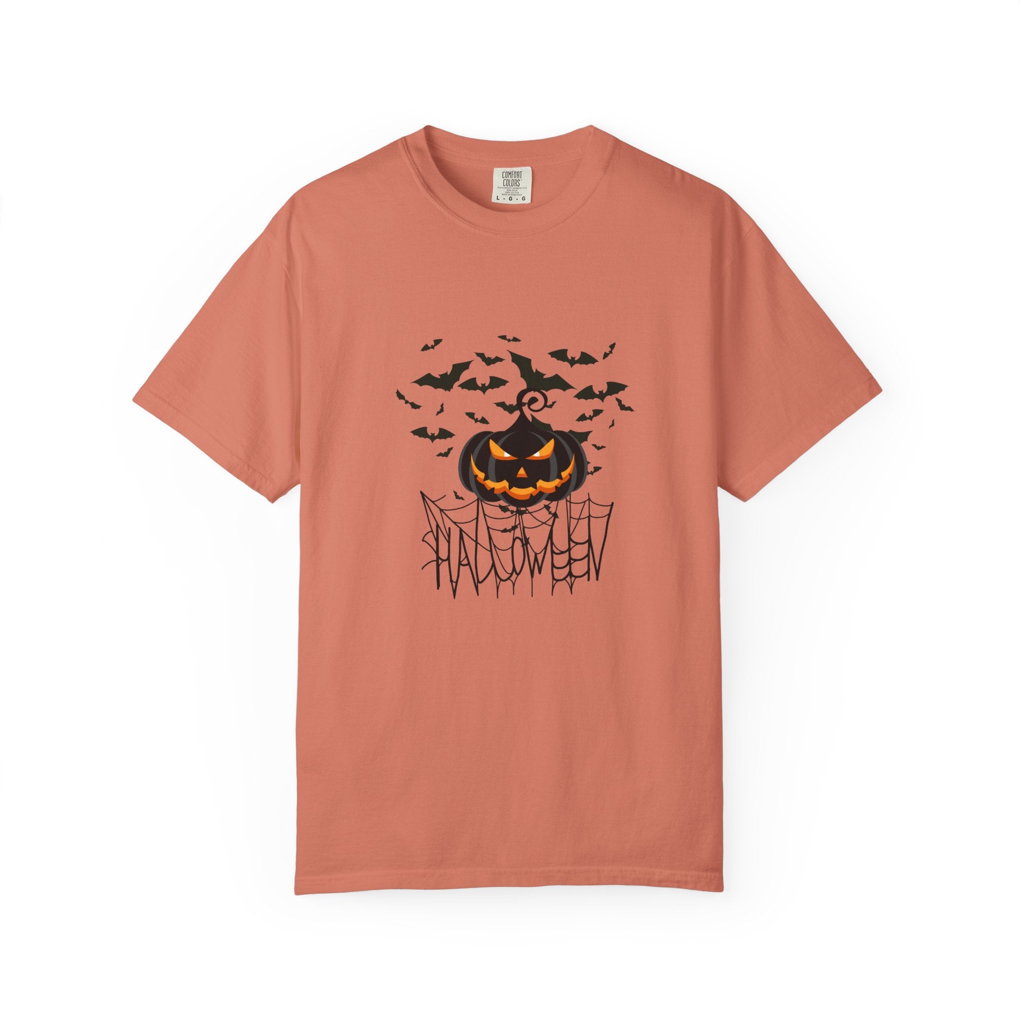 Halloween Vibe Unisex Garment-Dyed T-shirt, Casual Wear, Summer Vibe, Gift for Friends, Relaxed Everyday Style