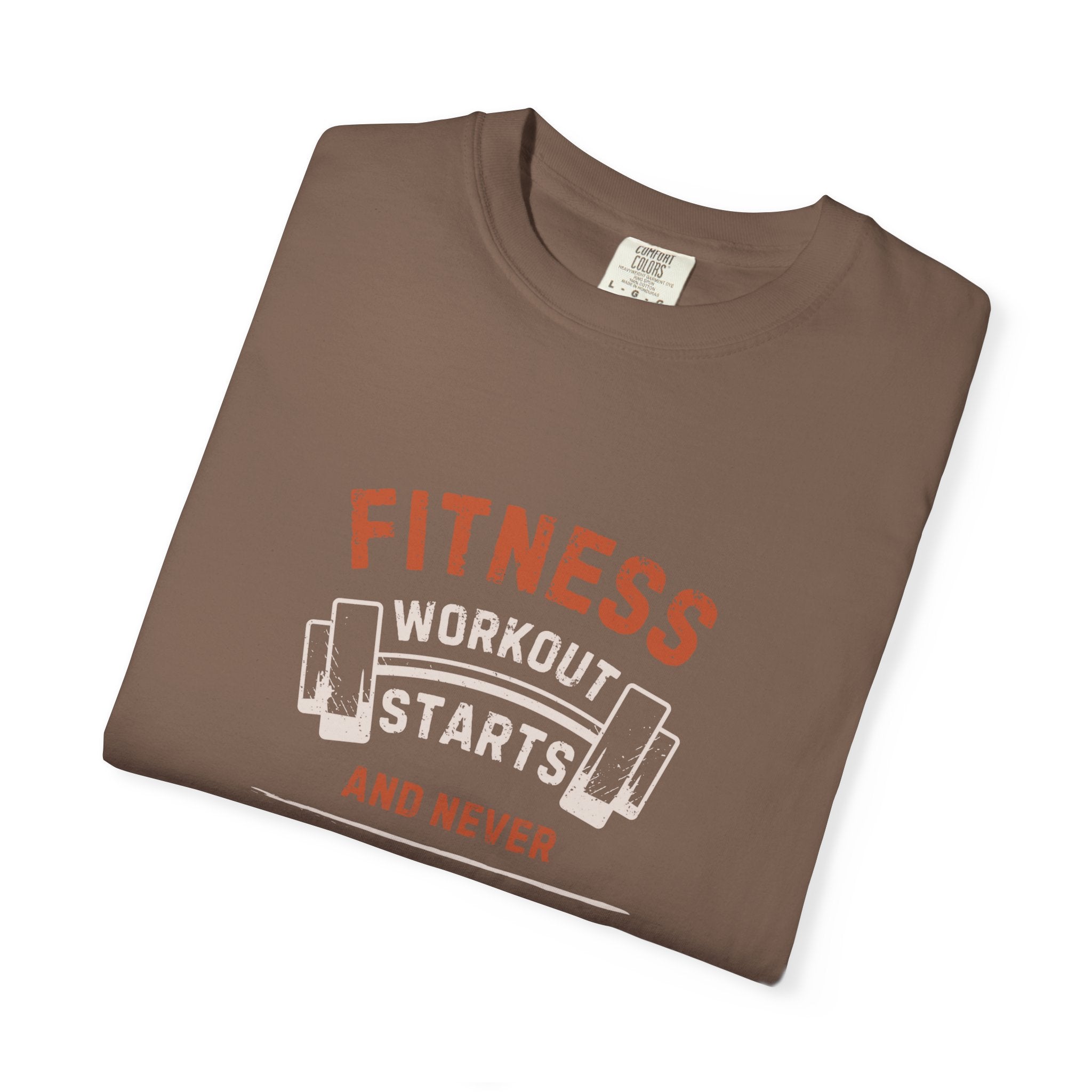 Fitness Workout Unisex Garment-Dyed T-shirt, Casual Wear, Summer Vibe, Gift for Friends, Motivational Relaxed Everyday Style