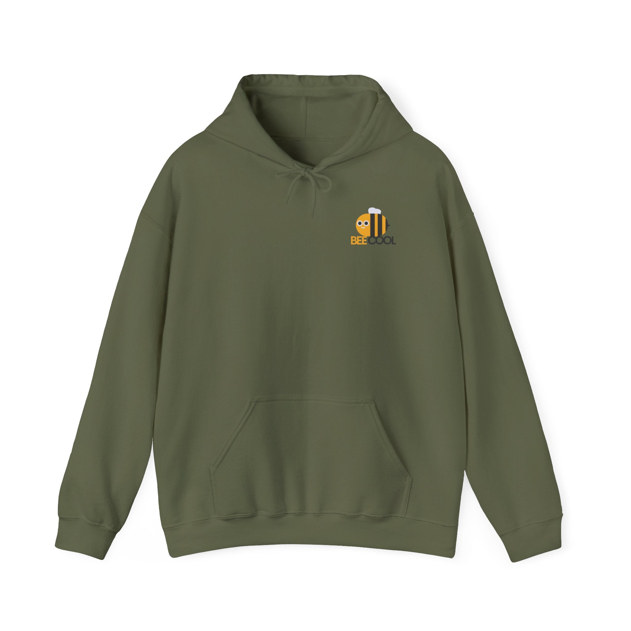 Leafen Bee Cool Unisex Heavy Blend™ Hooded Sweatshirt, Comfortable Casual Wear, Perfect Gift for Nature Lovers