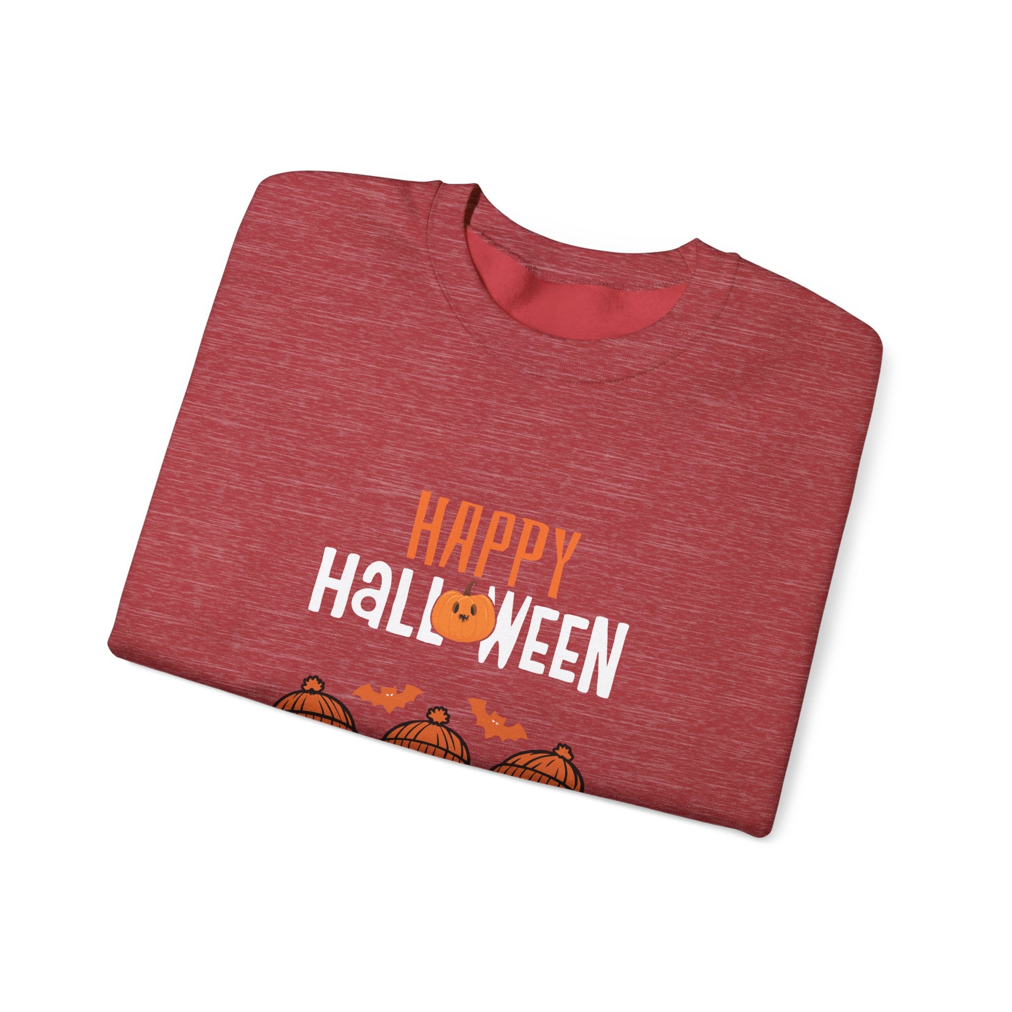 Leafen Happy Halloween Sweatshirt, Cozy Crewneck, Unisex Gift, Perfect for Halloween, Casual Wear