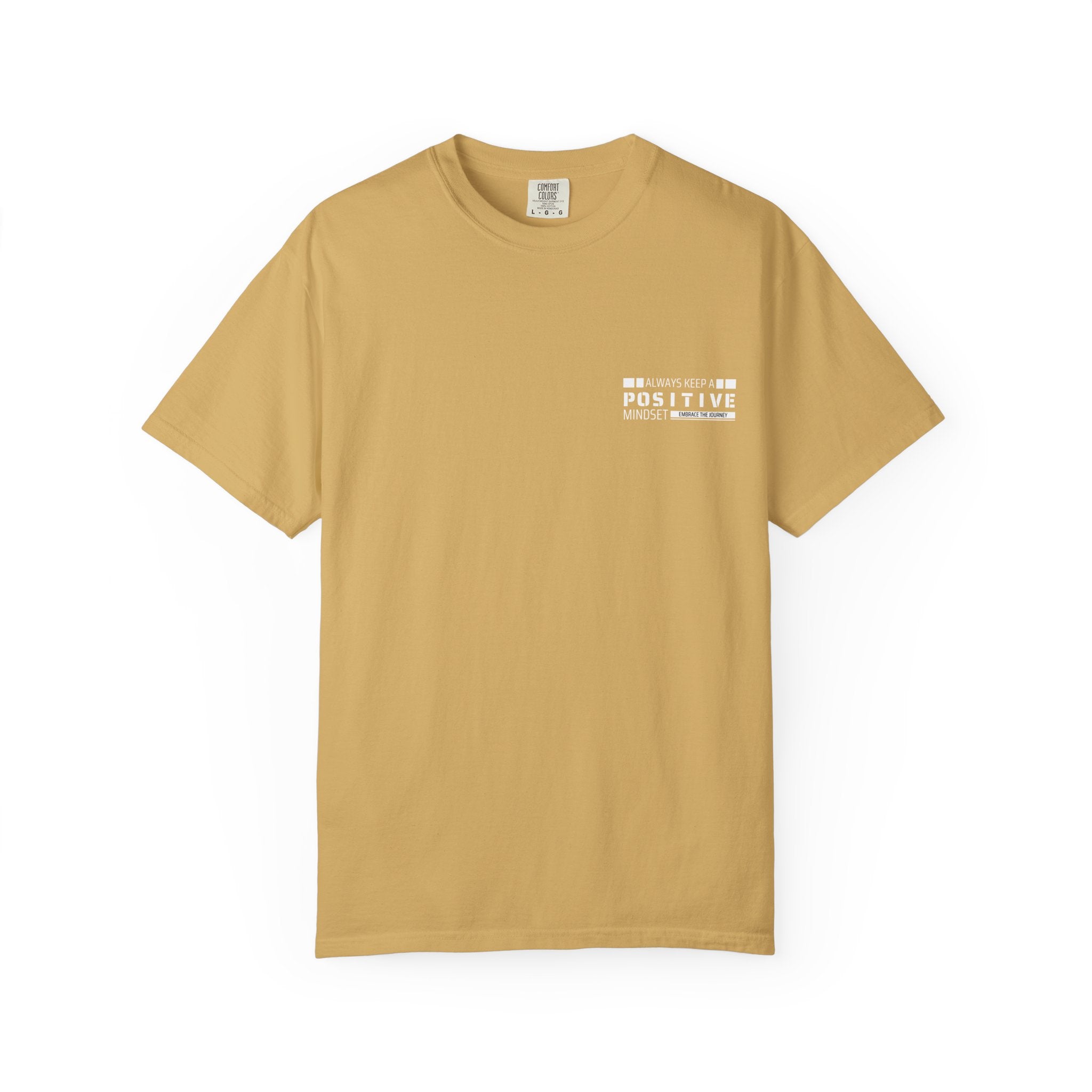 Leafen Positive Vibe Unisex Garment-Dyed T-shirt, Casual Wear, Summer Vibe, Gift for Friends, Relaxed Everyday Style