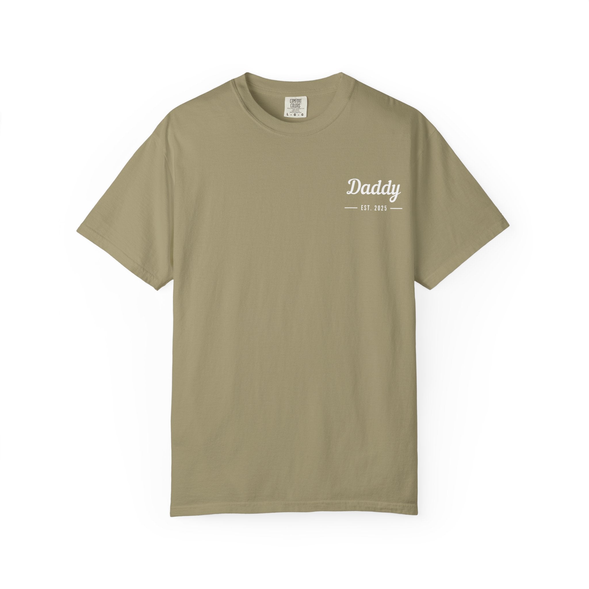 Leafen Daddy Est Unisex Garment-Dyed T-shirt, Casual Wear, Summer Vibe, Gift for Friends, Relaxed Everyday Style