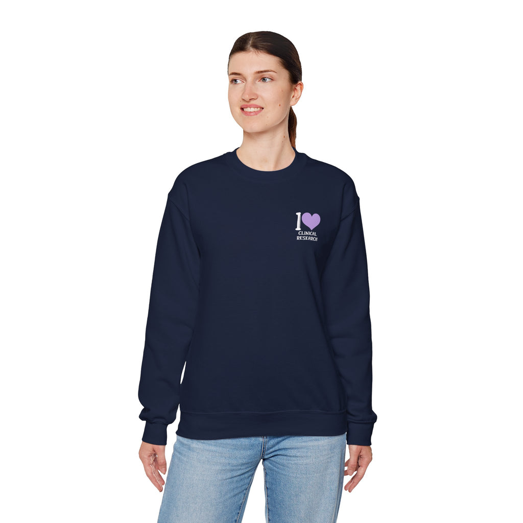 Leafen I Love Research Sweatshirt, Cozy Crewneck, Unisex Gift, Perfect for Researchers, Science Lovers, Casual Wear