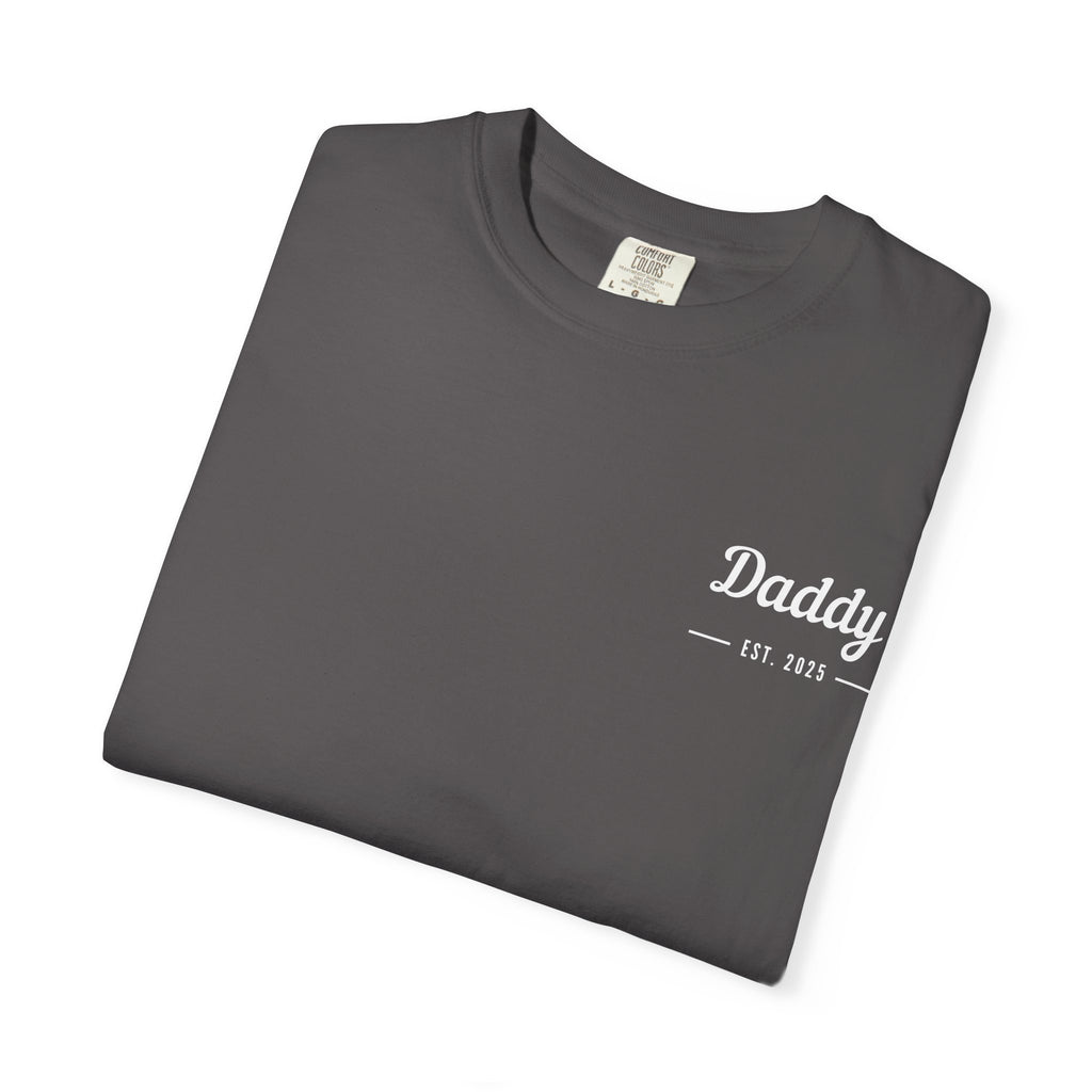 Leafen Daddy Est Unisex Garment-Dyed T-shirt, Casual Wear, Summer Vibe, Gift for Friends, Relaxed Everyday Style