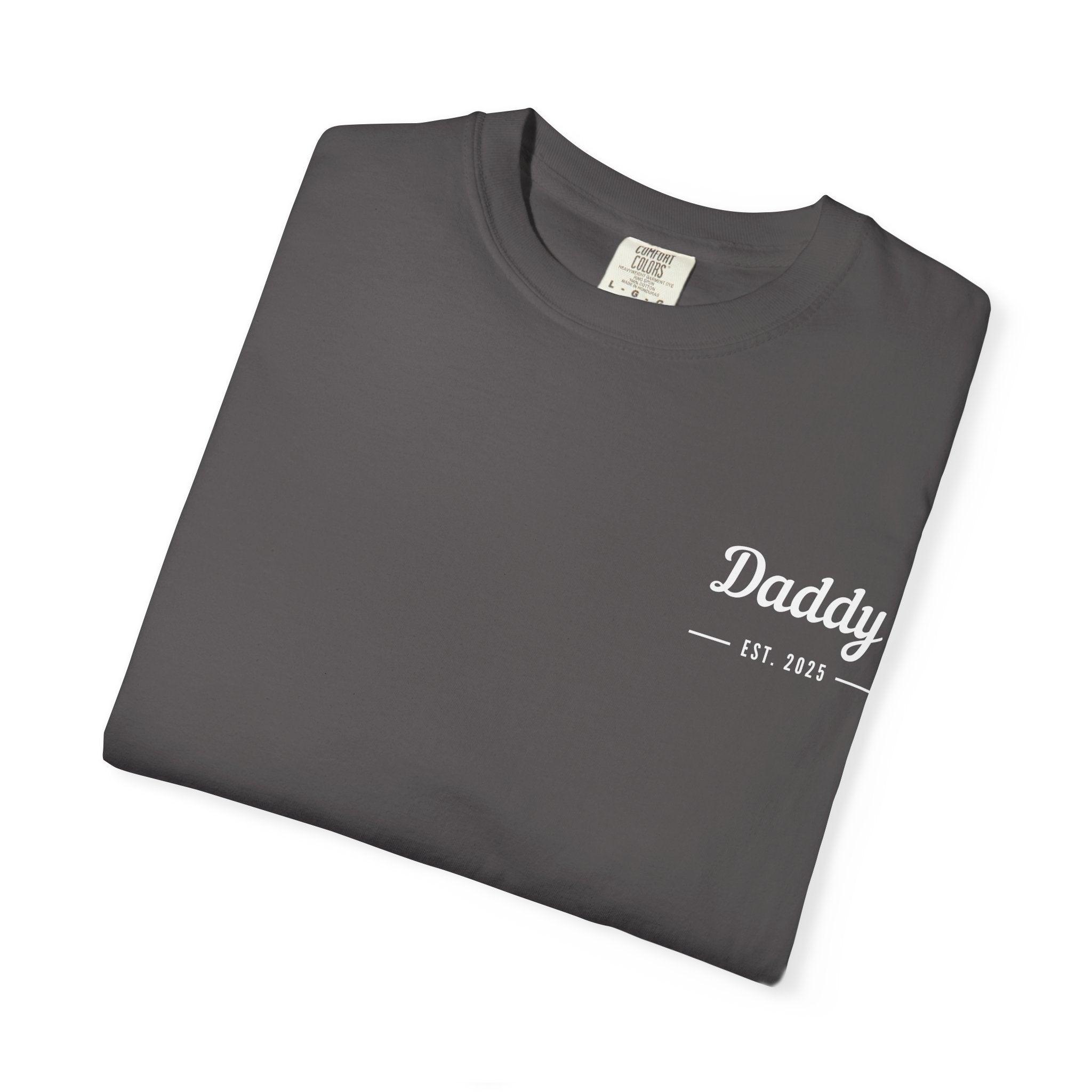 Leafen Daddy Est Unisex Garment-Dyed T-shirt, Casual Wear, Summer Vibe, Gift for Friends, Relaxed Everyday Style