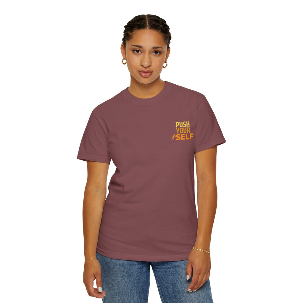 Leafen Push Your Self Unisex T-Shirt | Casual Tee, Gift for Friends, Casual Wear, Everyday Comfort
