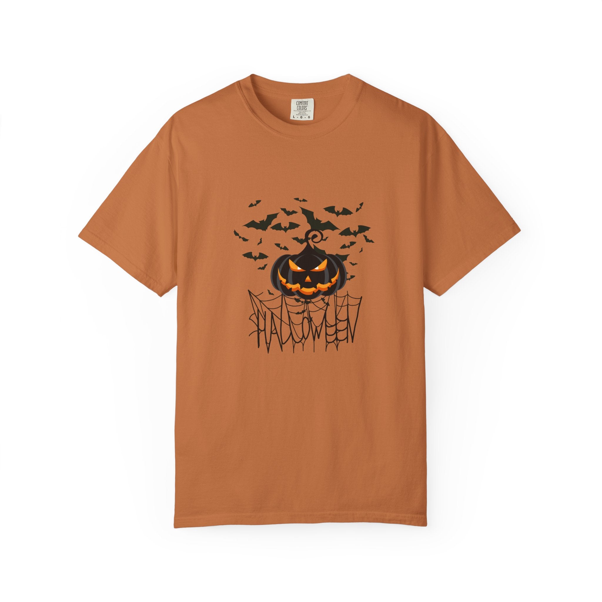 Halloween Vibe Unisex Garment-Dyed T-shirt, Casual Wear, Summer Vibe, Gift for Friends, Relaxed Everyday Style